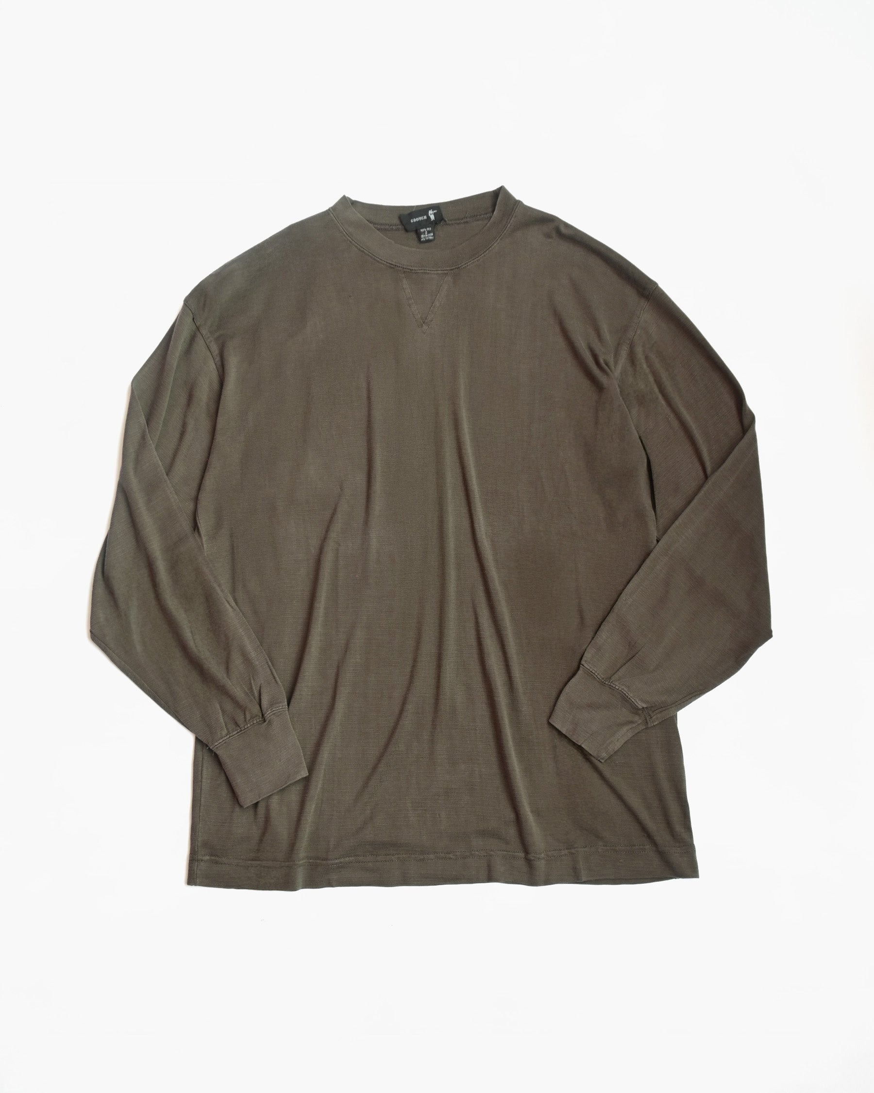 "GOOUCH" 100% Silk Front V T-shirts