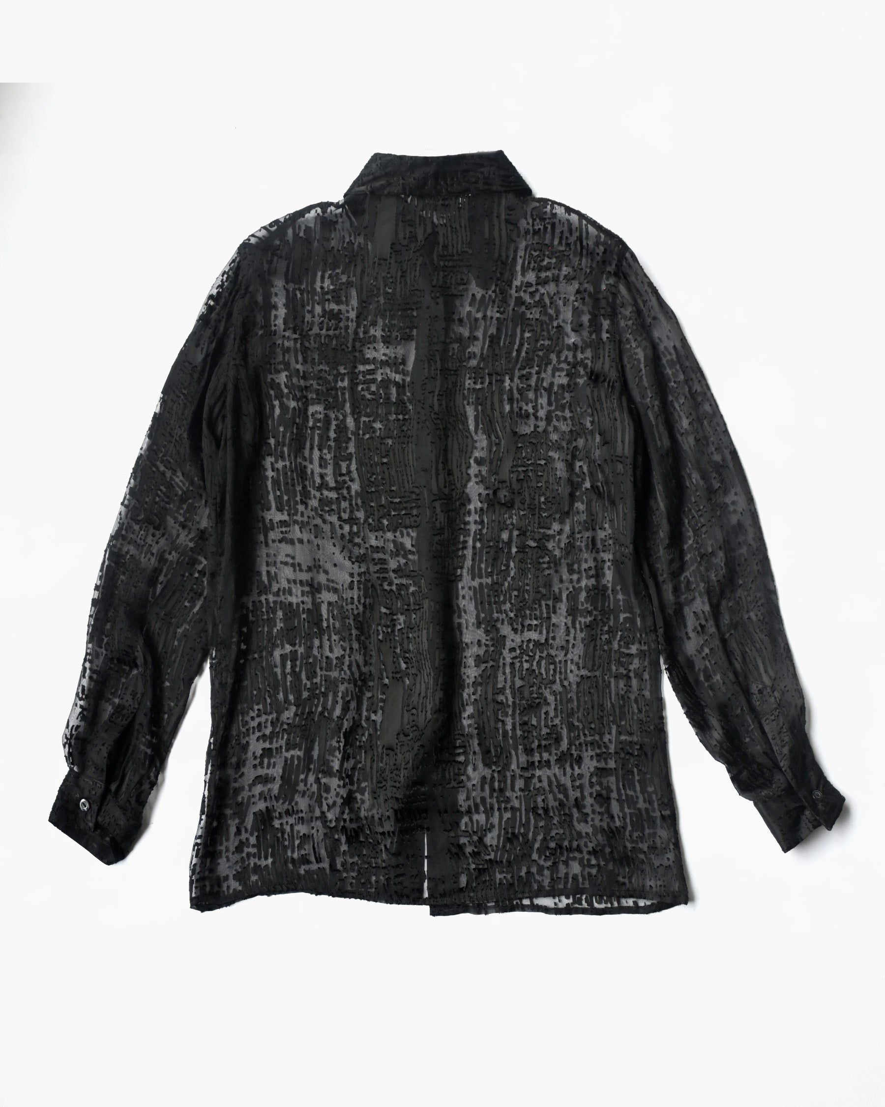 Textured Rayon Sheer Shirt