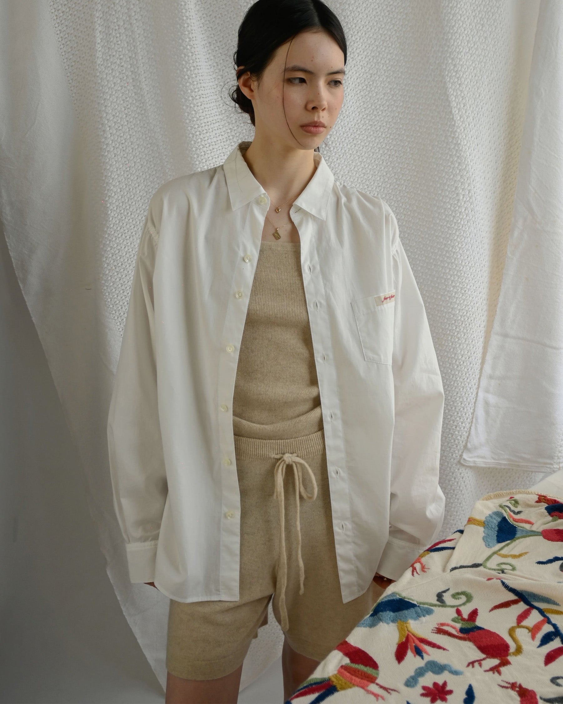 404 Puckering White Shirt