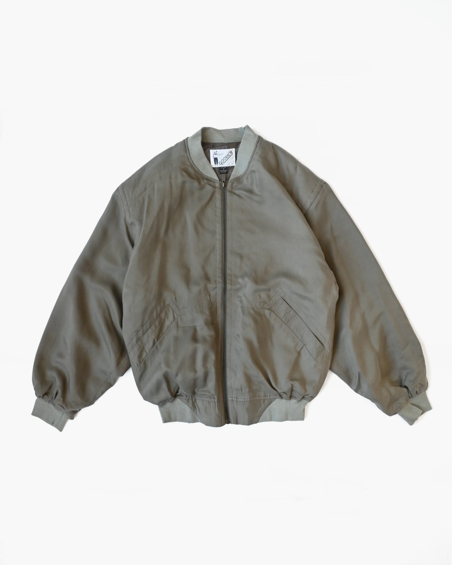 100% Silk Zip Up Jacket