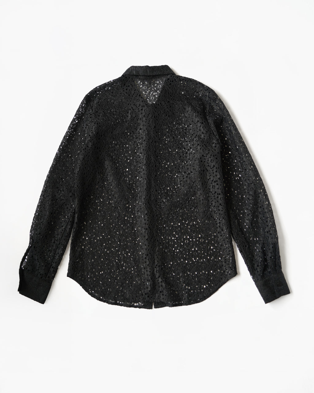 Sheer Black Lace Shirt