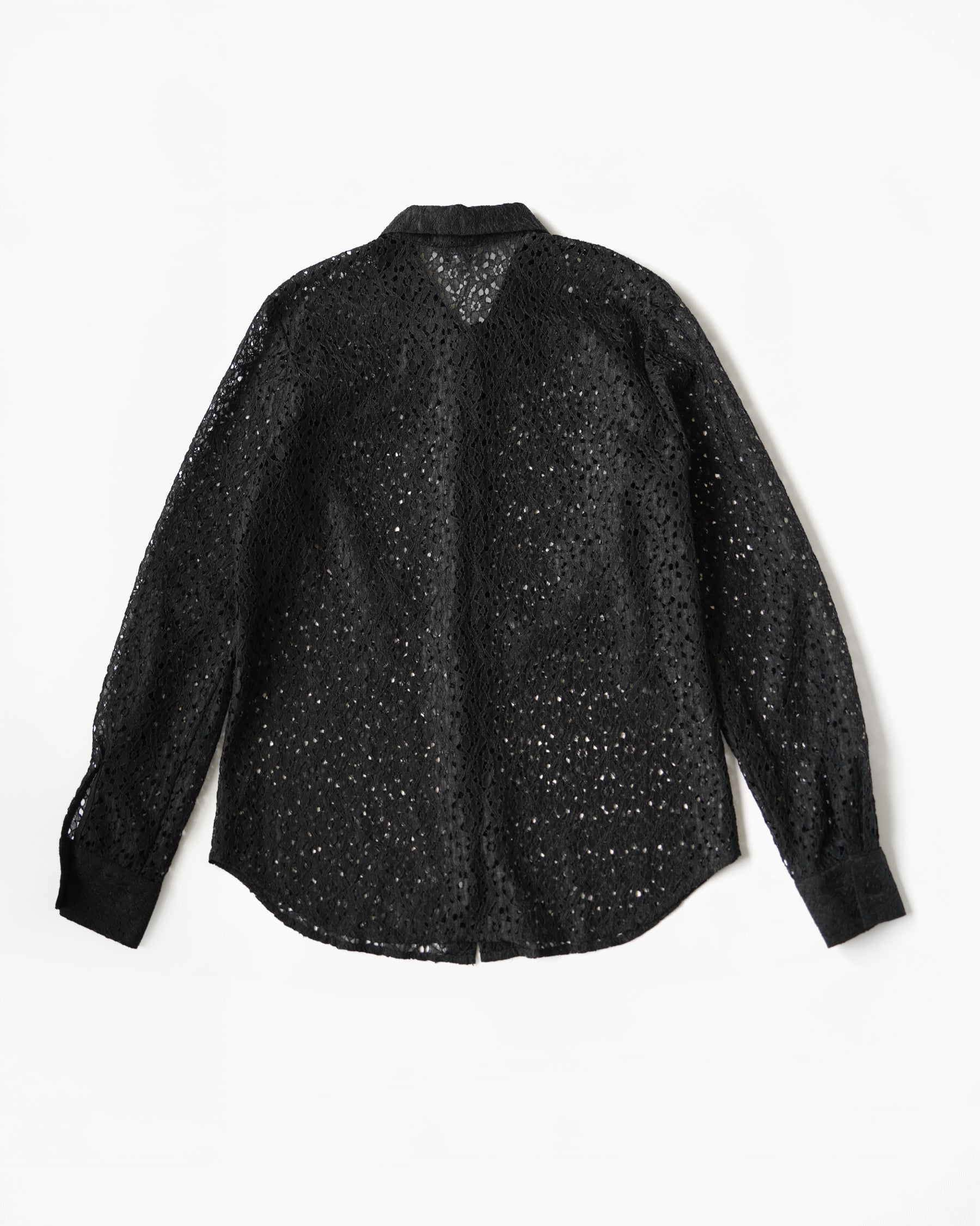 Sheer Black Lace Shirt