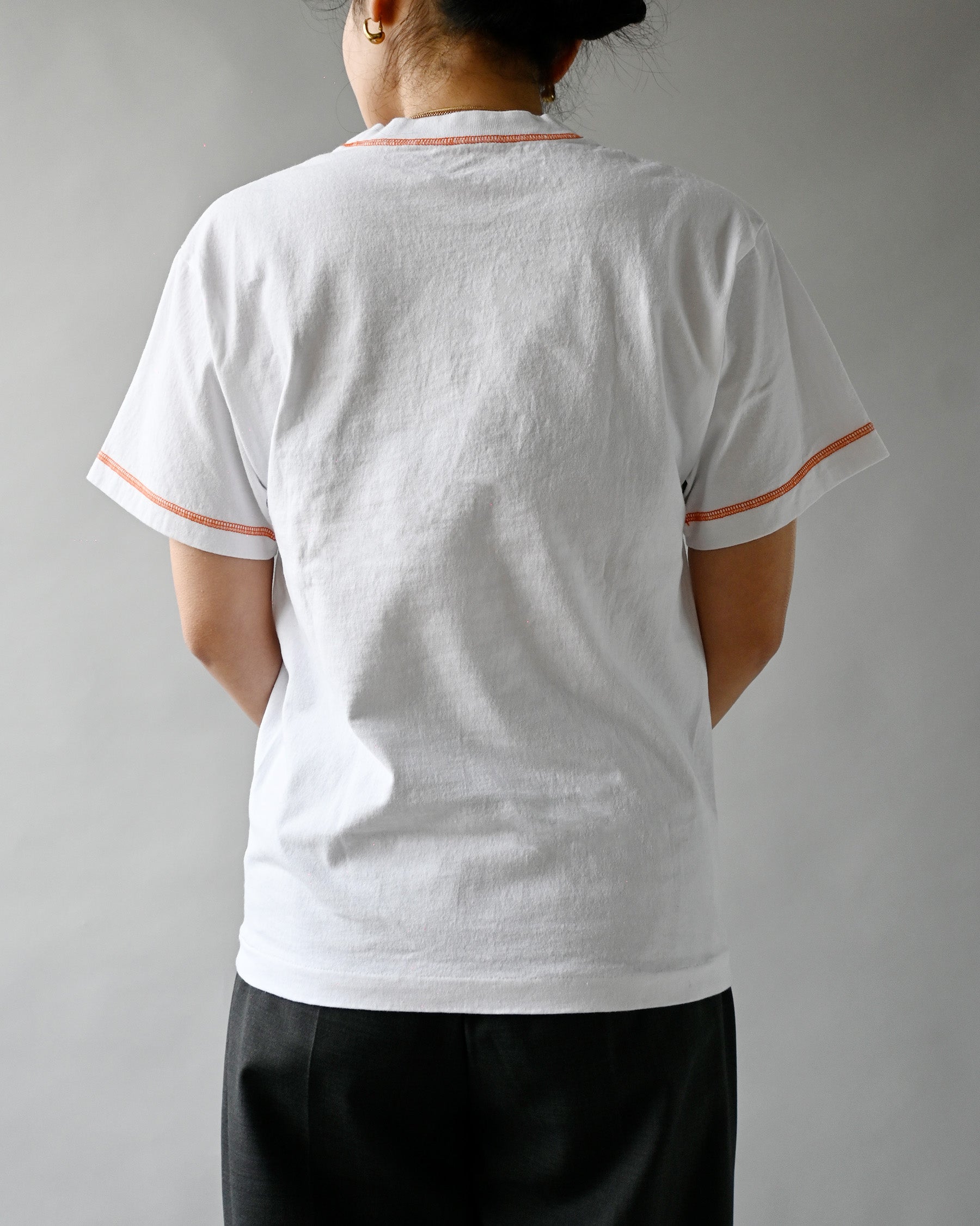 404 Orange Stitched S/S Tee