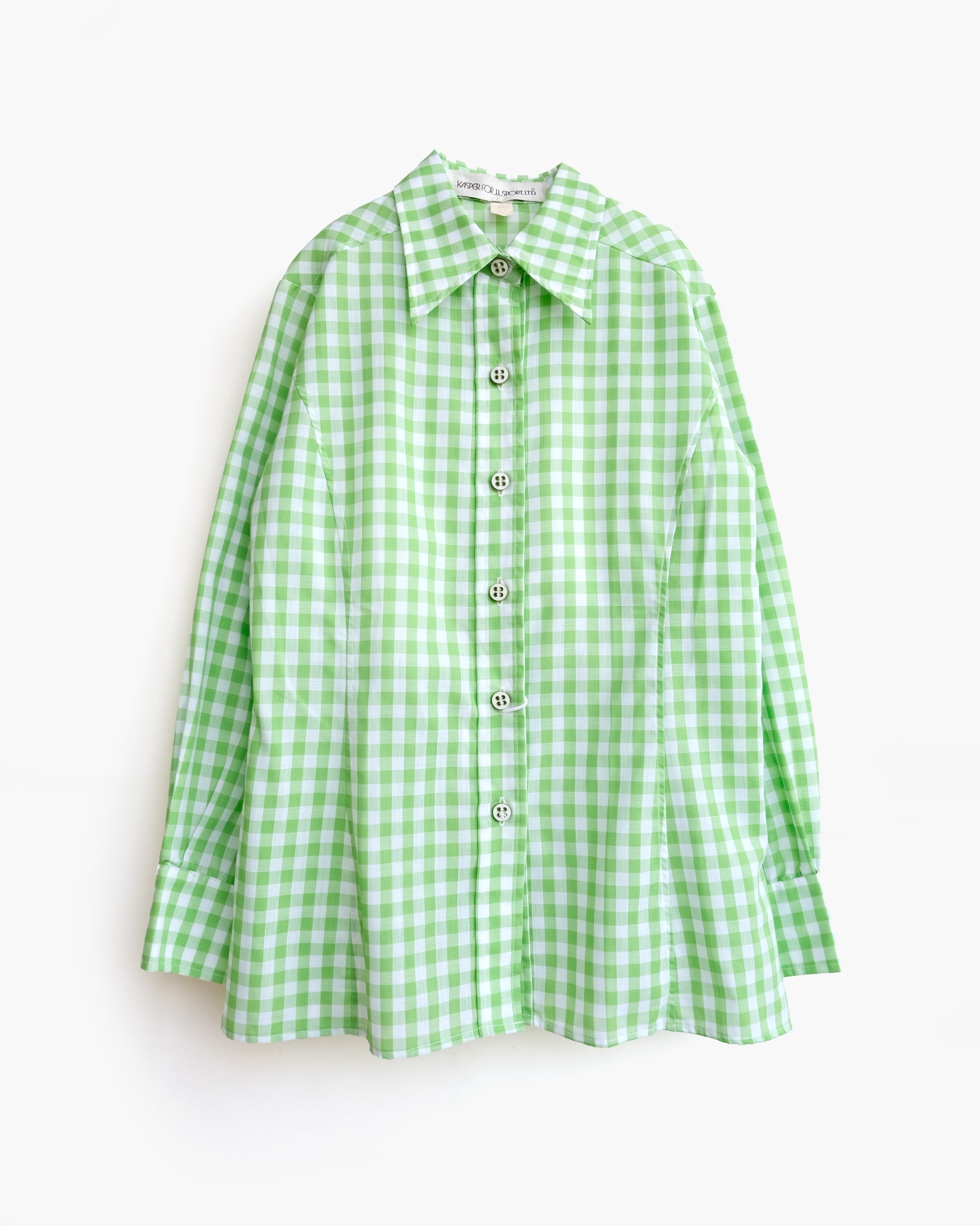 70s Patterned Cotton L/S Shirt