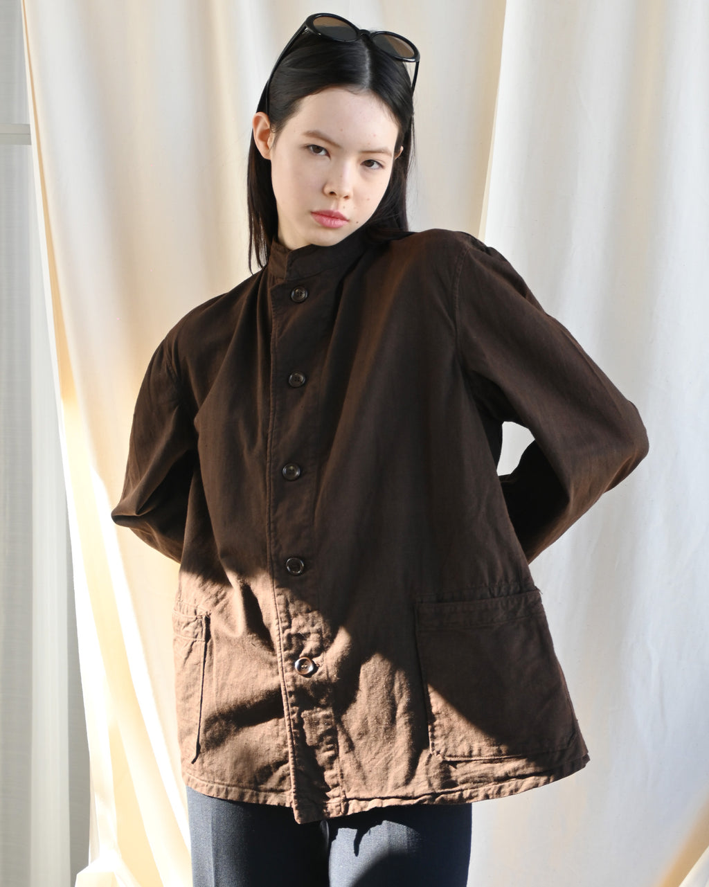 Over-dyed Chez Jacket Brown