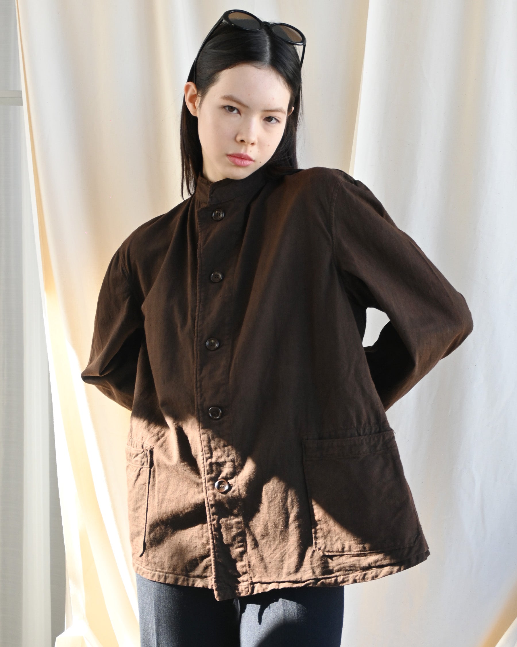 Over-dyed Chez Jacket Brown