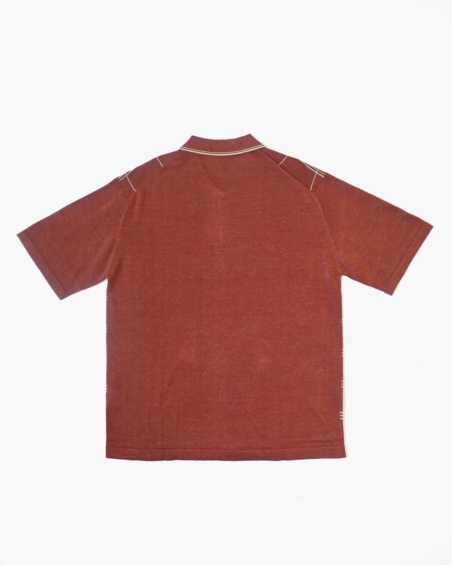 Pull Over Zip Polo - Red