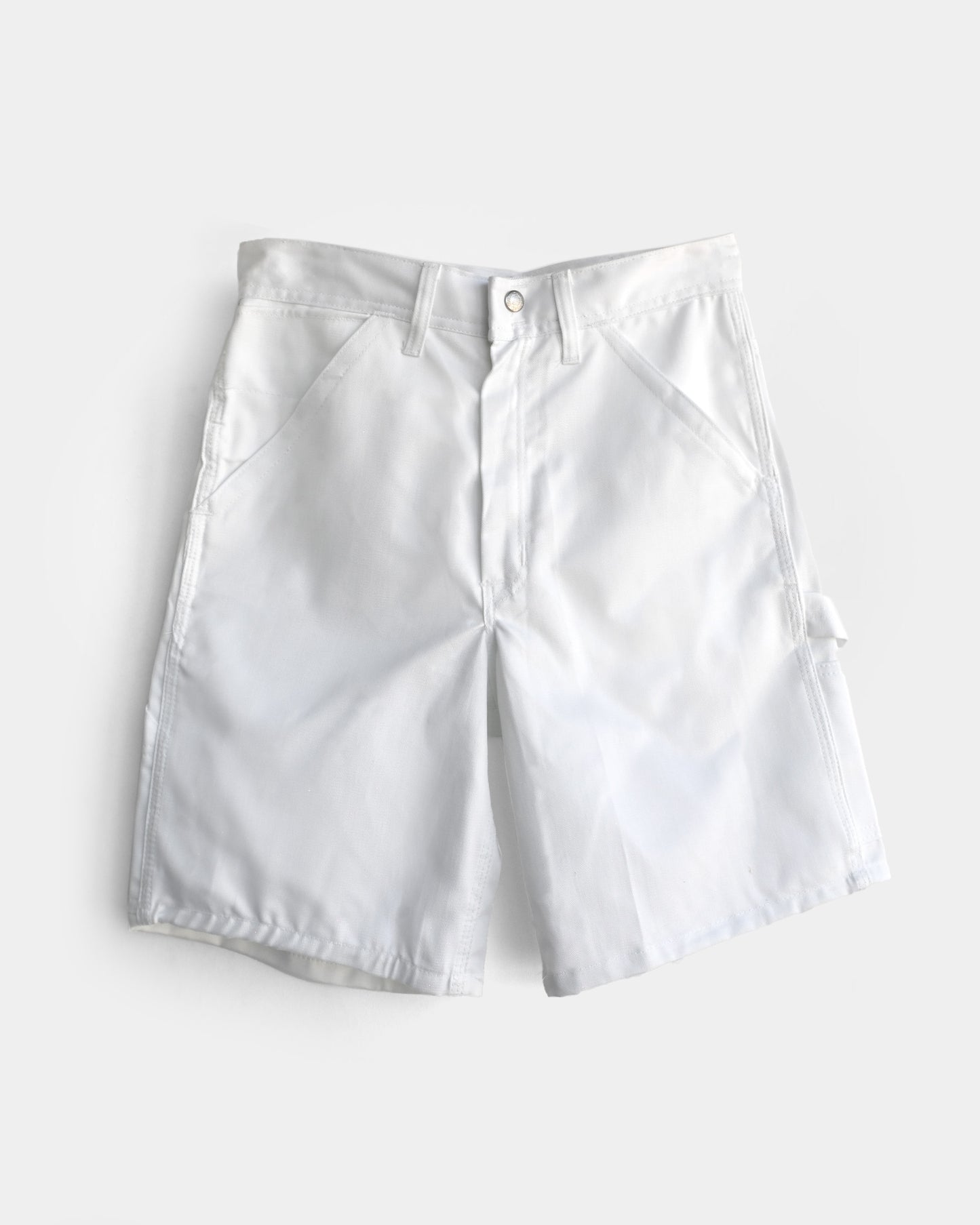 White Work Cotton Shorts