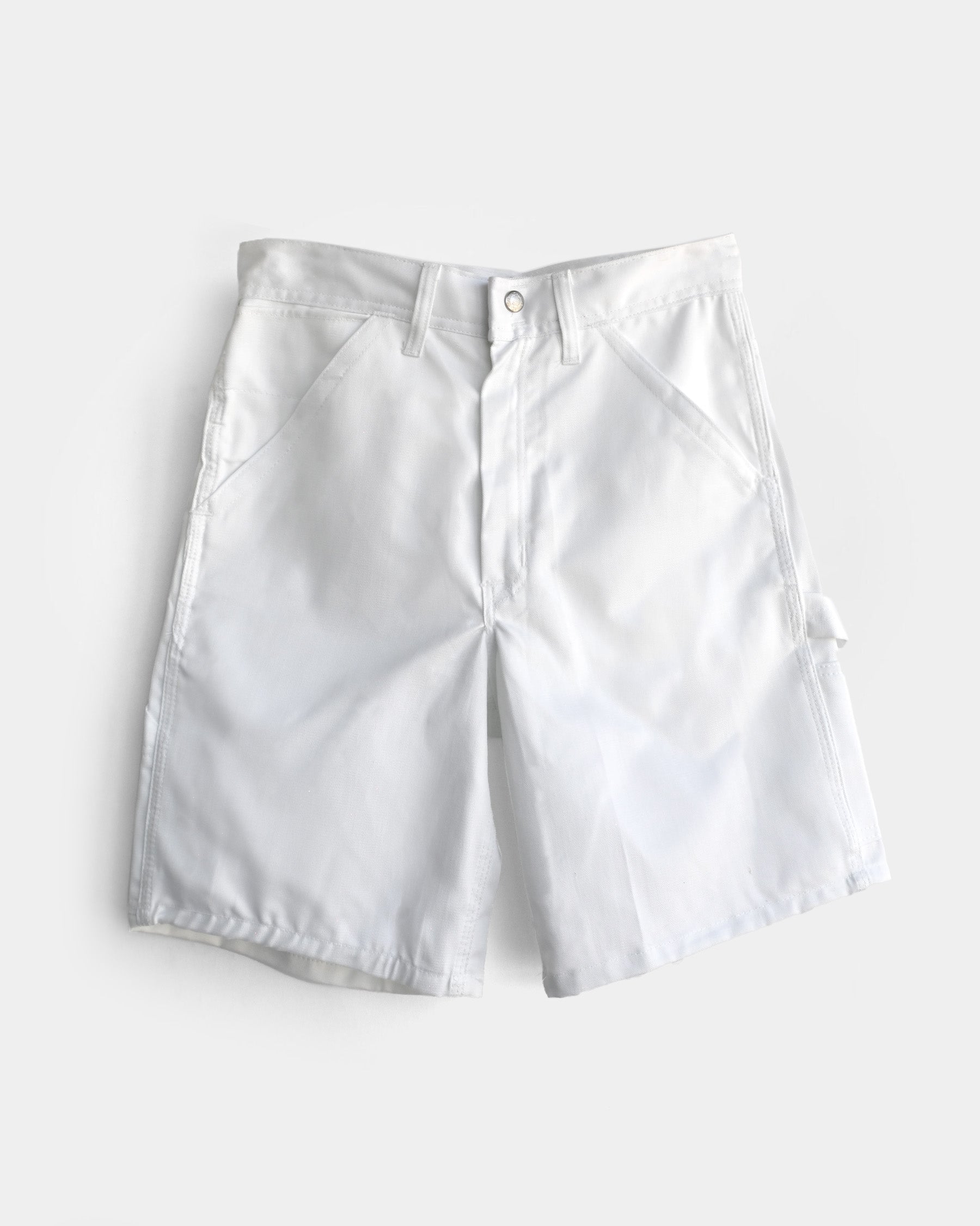 White Work Cotton Shorts