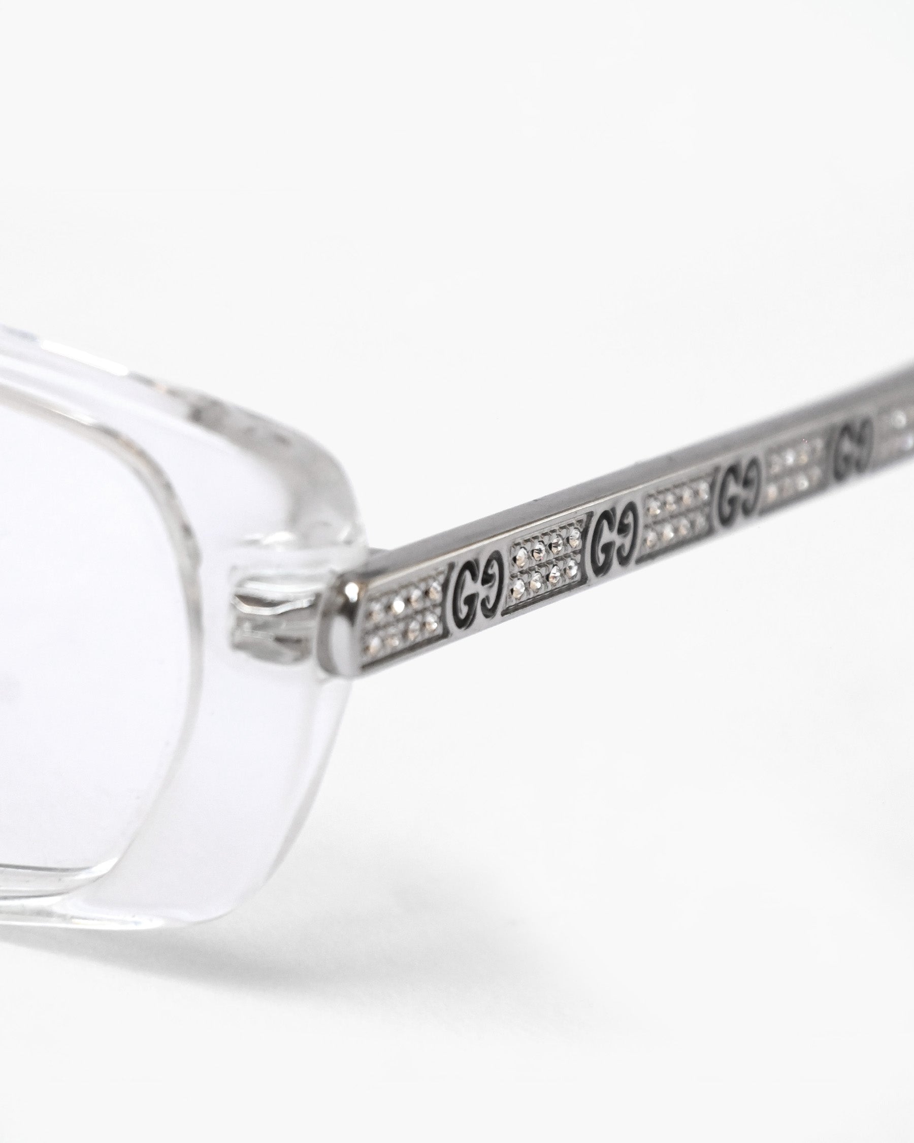 90's GUCCI Clear Sunglasses
