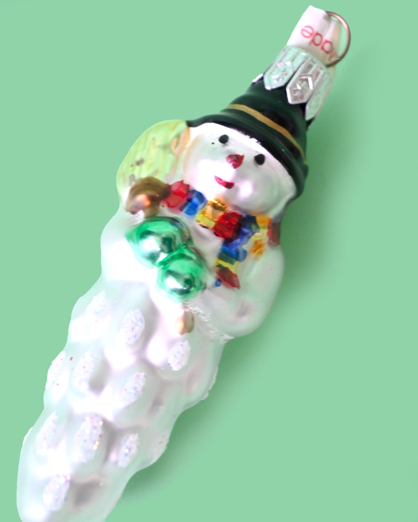 Icicle Snowman Ornament