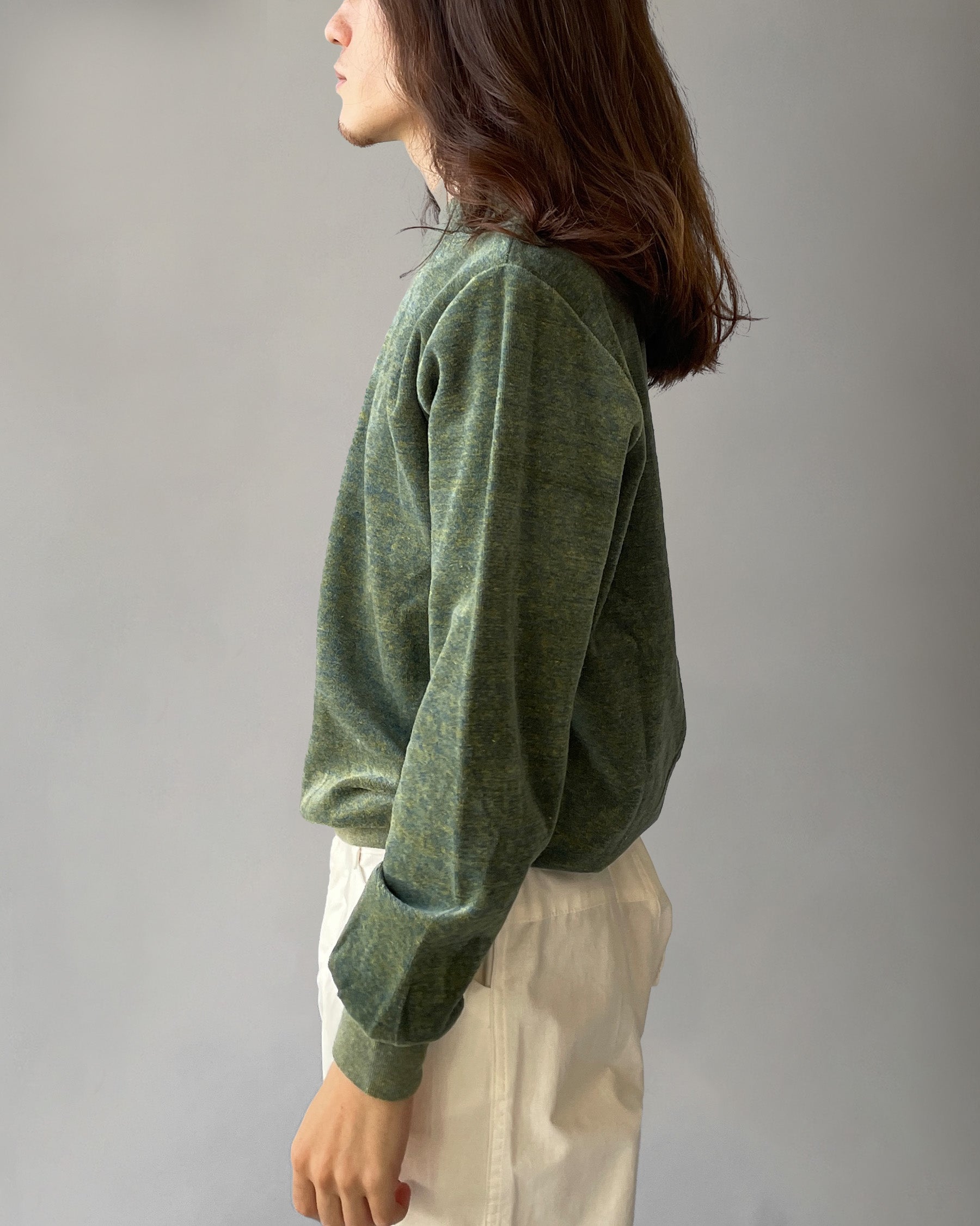 Cotton Velour Sweatshirts - Green