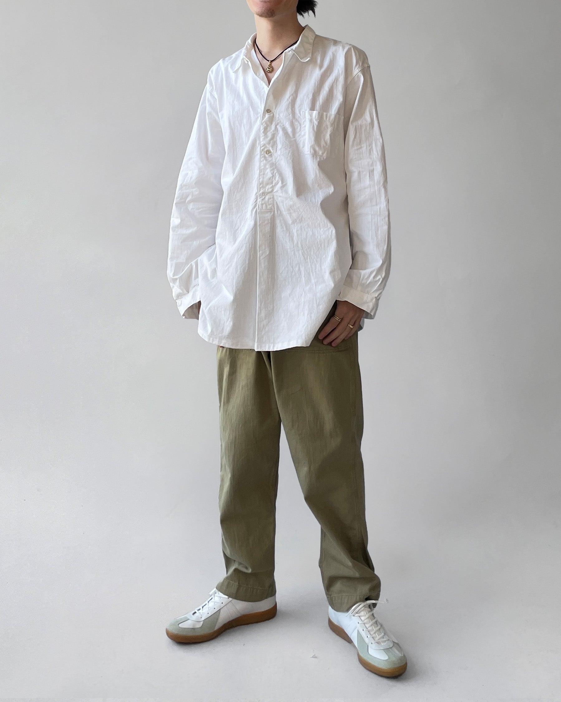 Swedish Pullover Shirt White