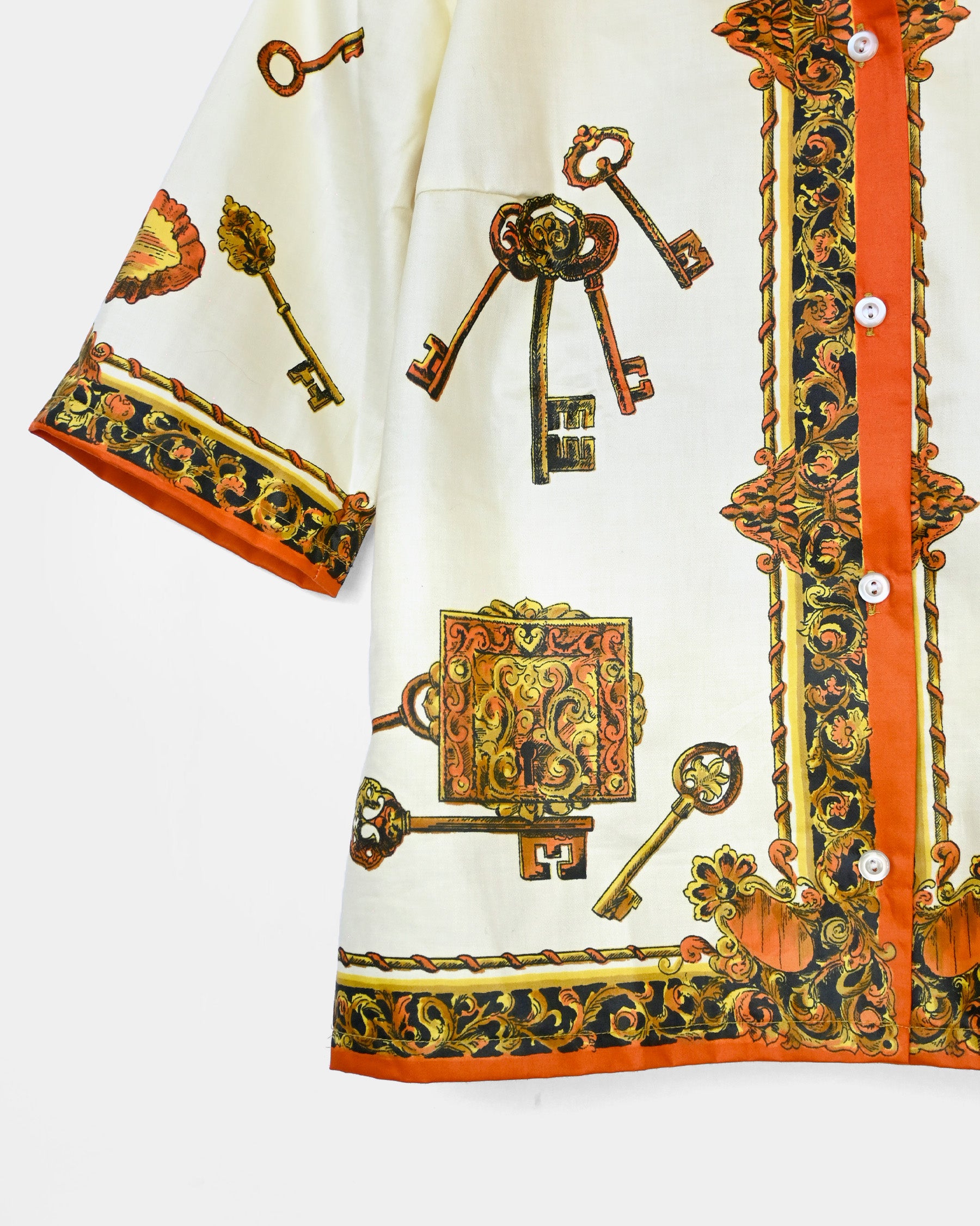 100% Cotton Printed S/S Shirt - Made in Japan