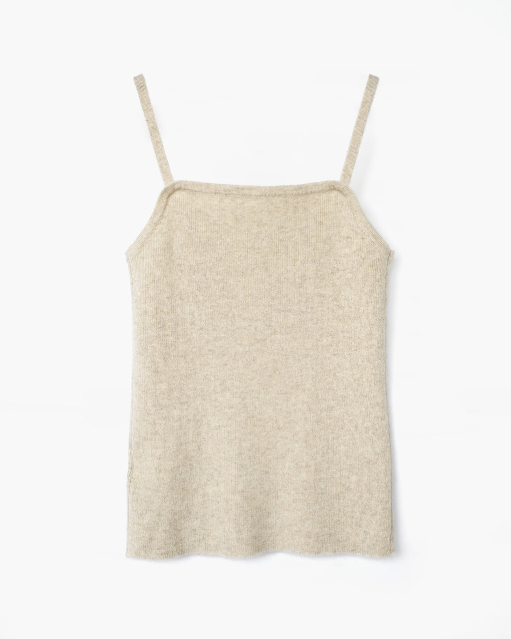 404 Cashmere Rib Tank - Beige