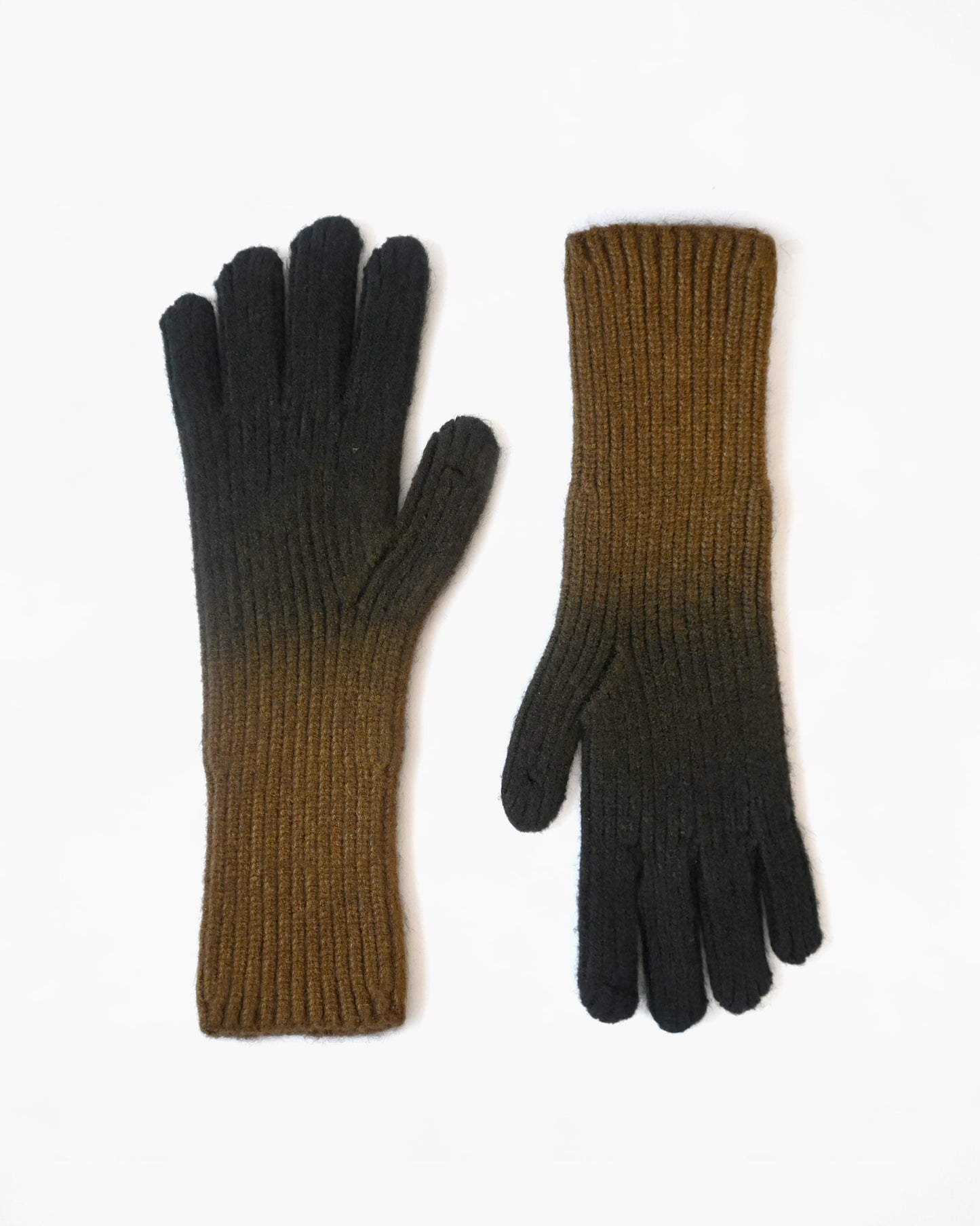 [404irregular] Gradation Gloves - Brown x Dark Brown