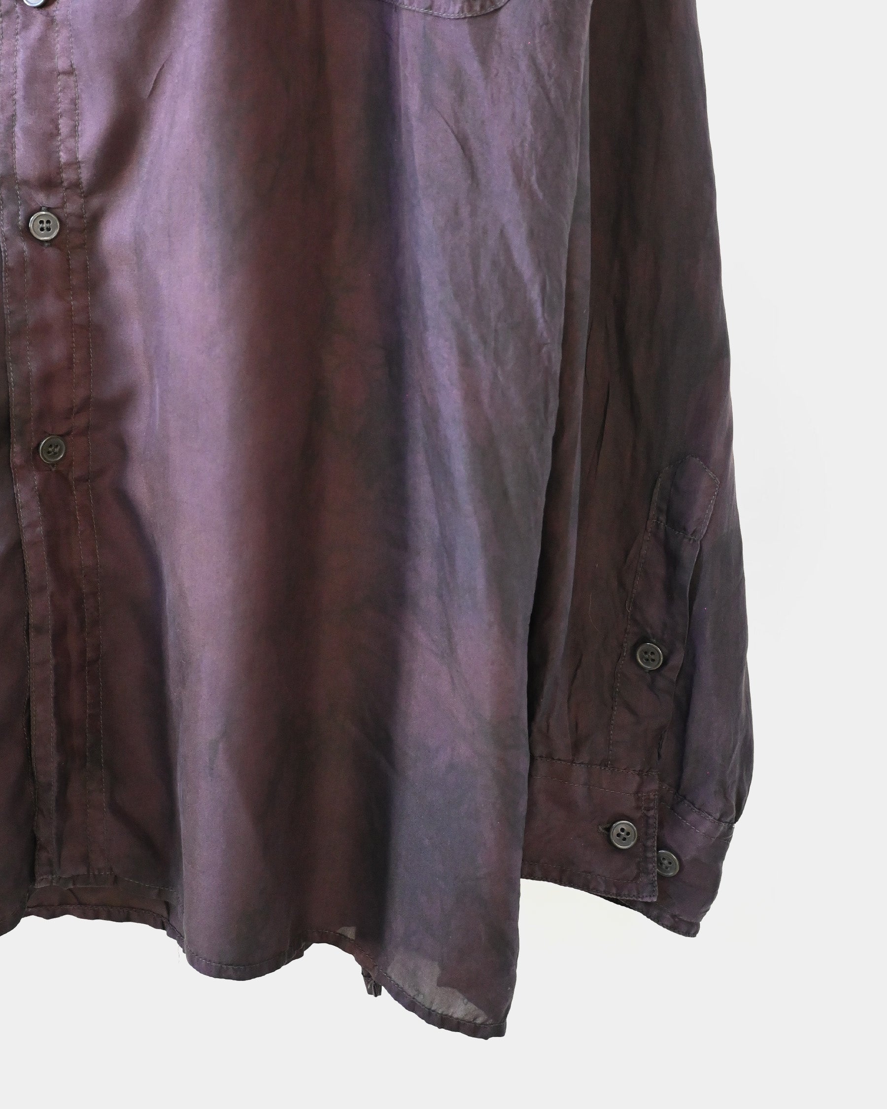 404irregular - Over-dyed Silk Shirt