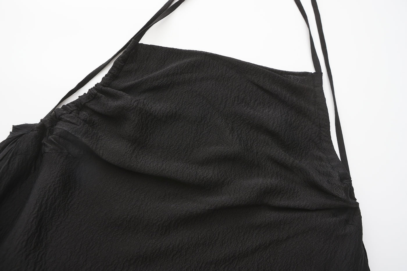 "RUOHAN" JET BLACK LENA DRESS