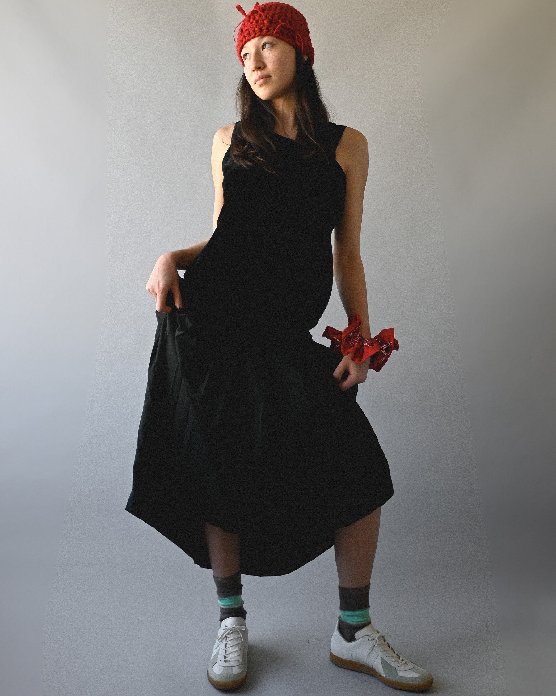 Angels Factory Pleated Skirt by 404 - Black