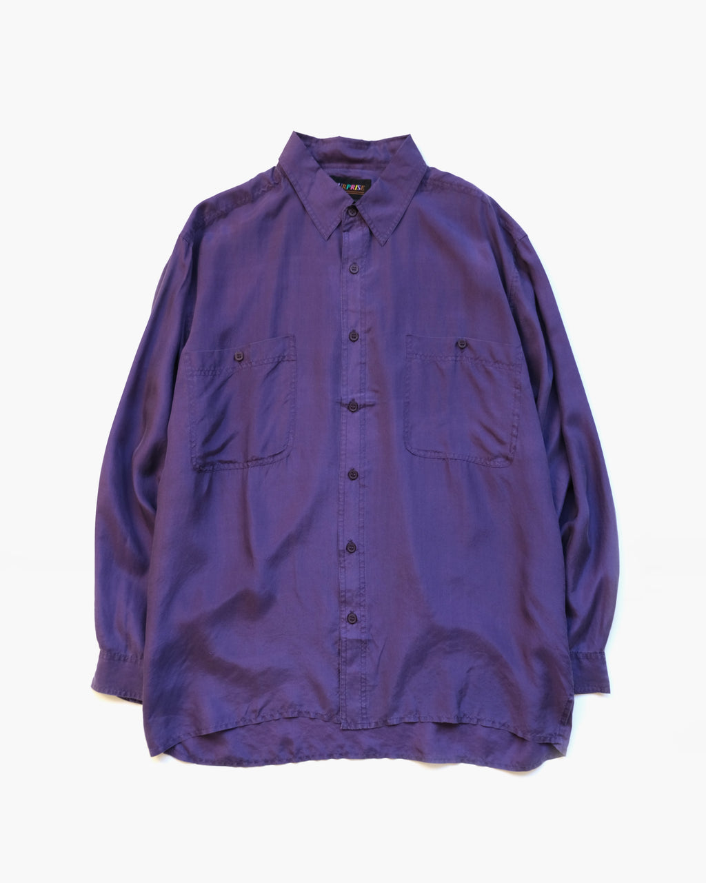 N.O.S  100% Silk Shirts - Purple