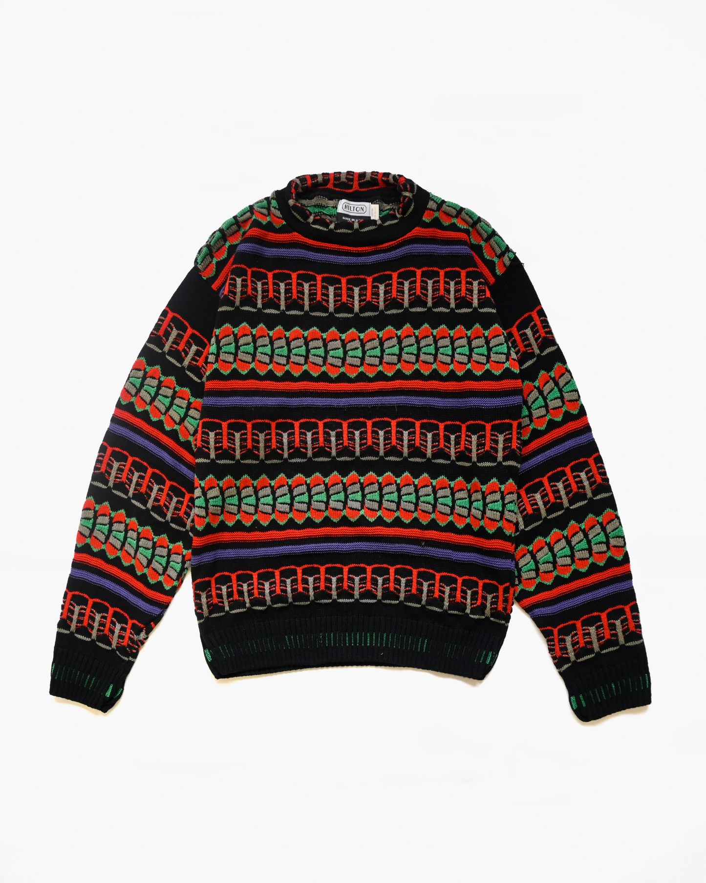 1980's 3D Knit Sweater