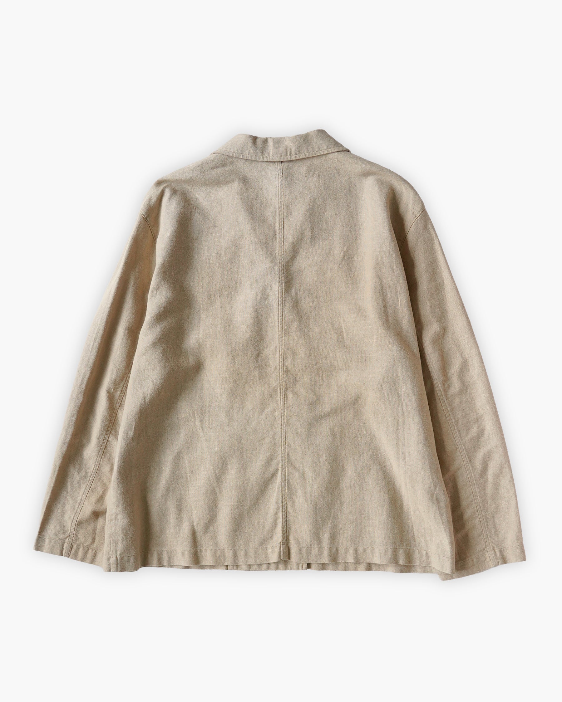 Linen Cotton Double-Breasted Jacket