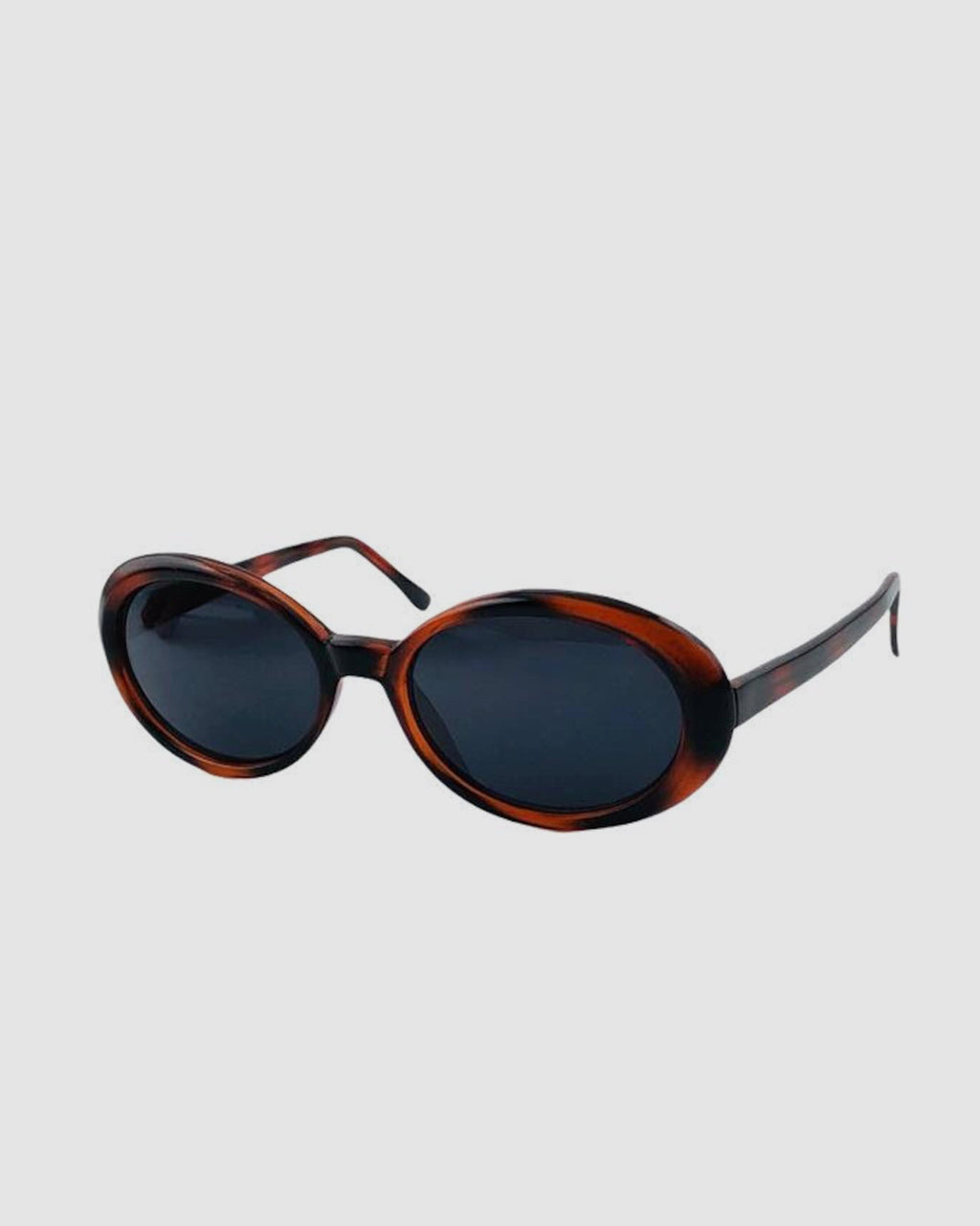 NOS Oval Narrow Tortoise Frame Sunglasses
