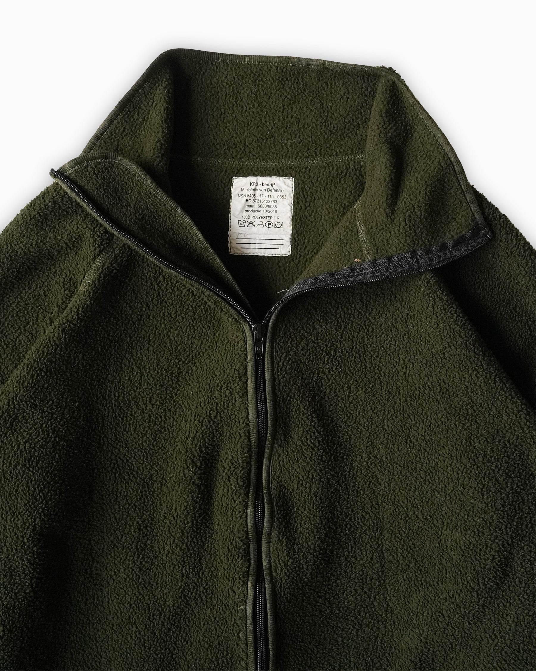 Raglan Fleece Zip Jacket - Olive