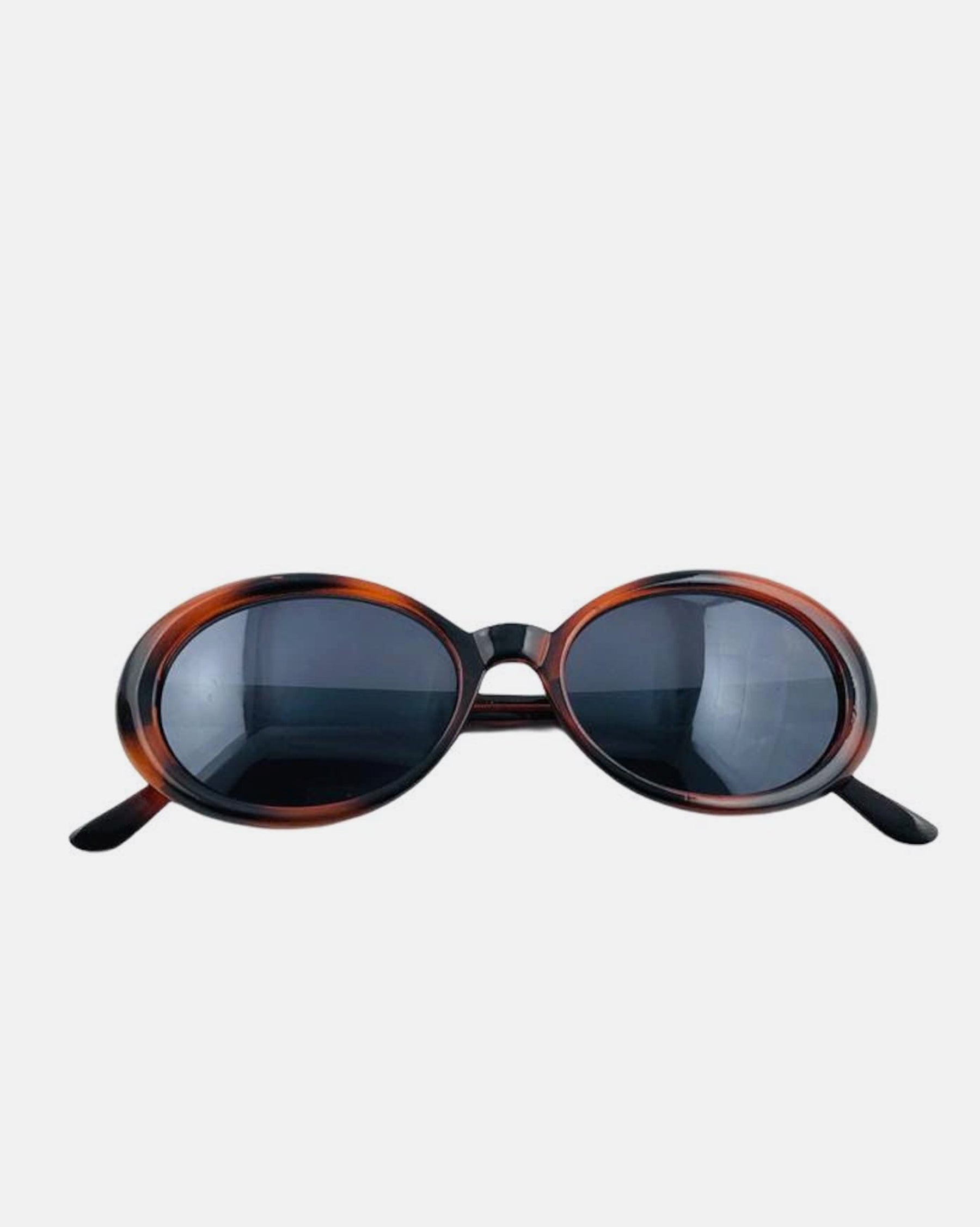 NOS Oval Narrow Tortoise Frame Sunglasses