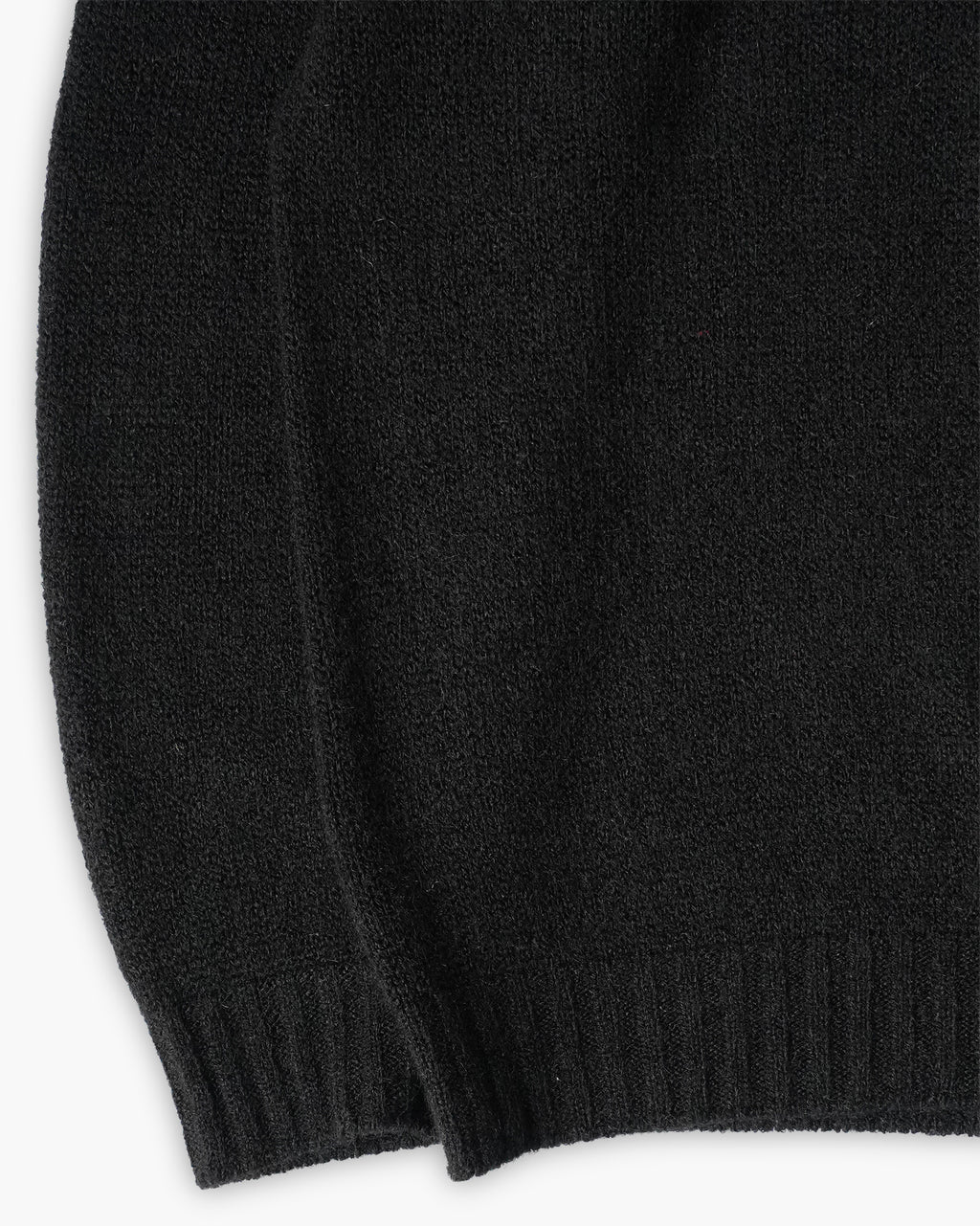Wool V-Neck Sweater - Black