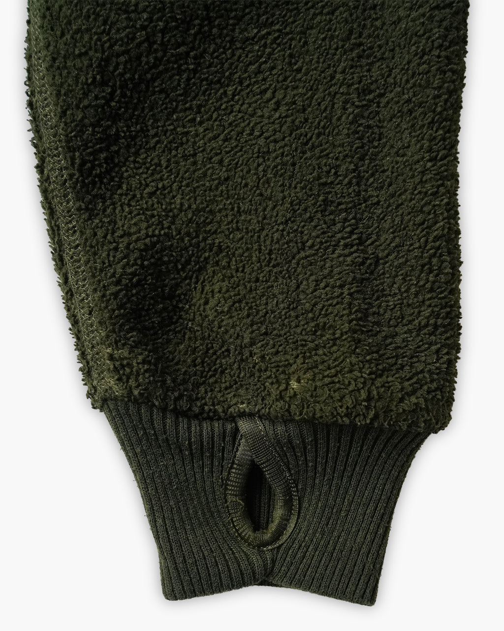 Raglan Fleece Zip Jacket - Olive