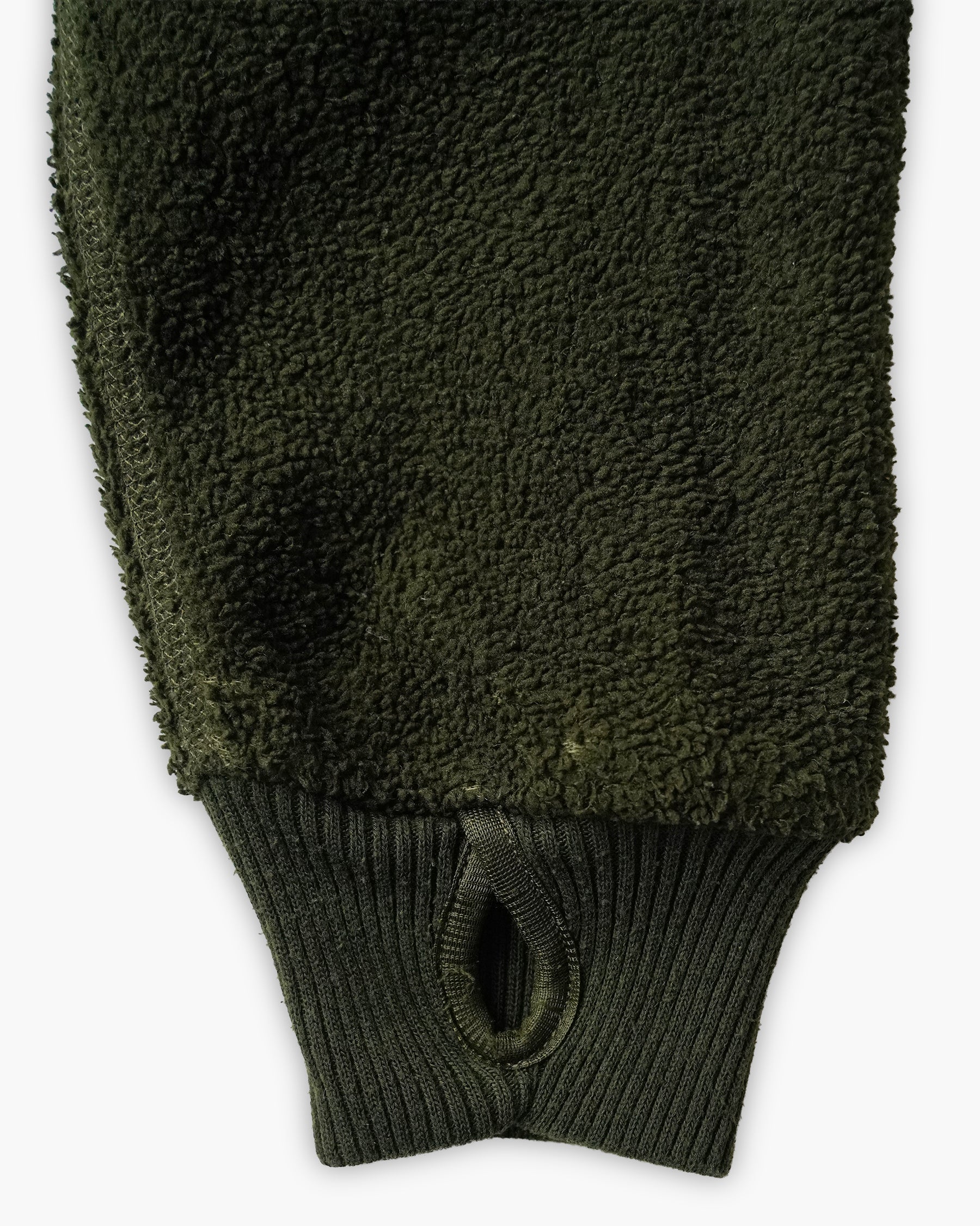 Raglan Fleece Zip Jacket - Olive