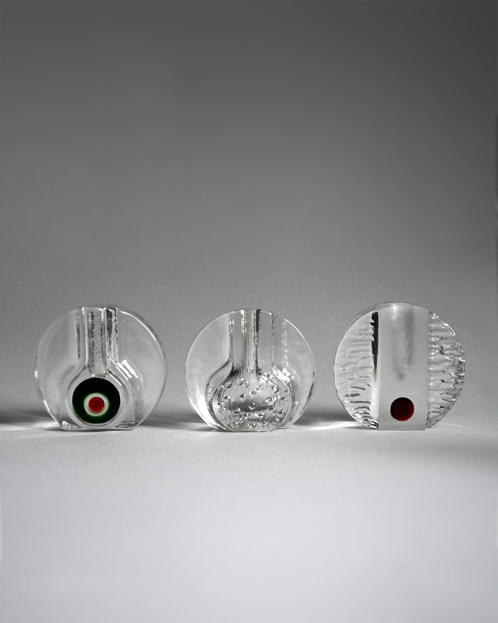 60s Walther Glas Small Round Glass Vase
