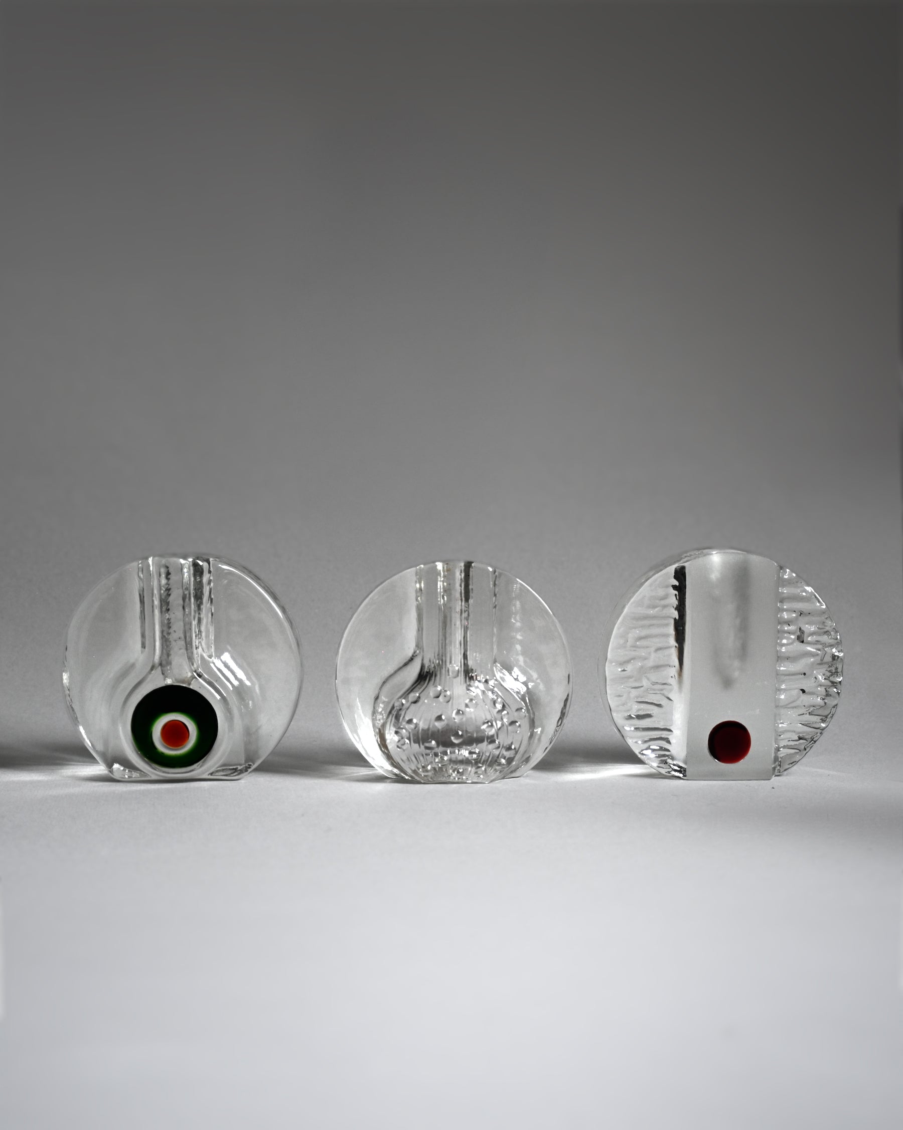 60s Walther Glas Small Round Glass Vase