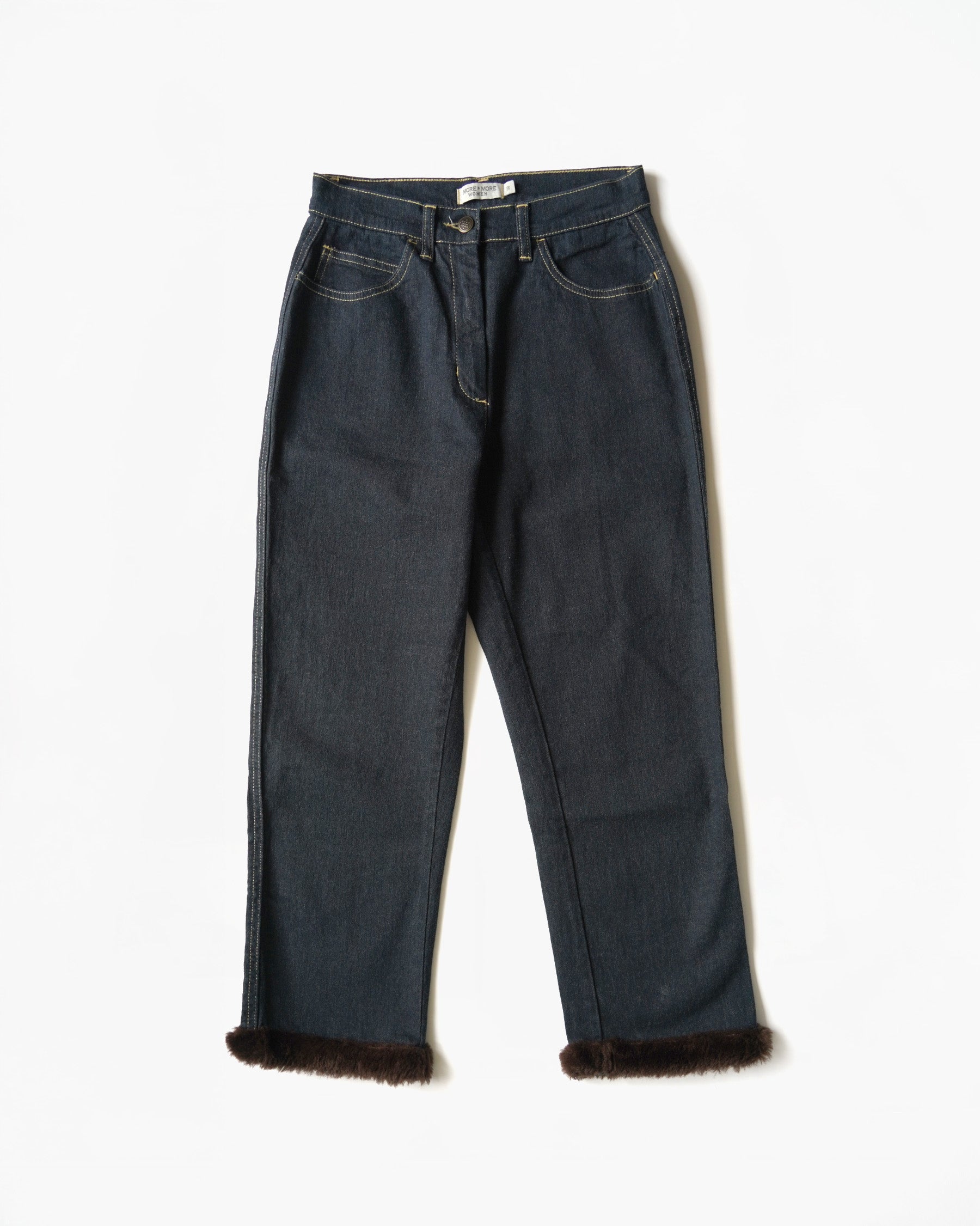 00s Faux Fur Denim