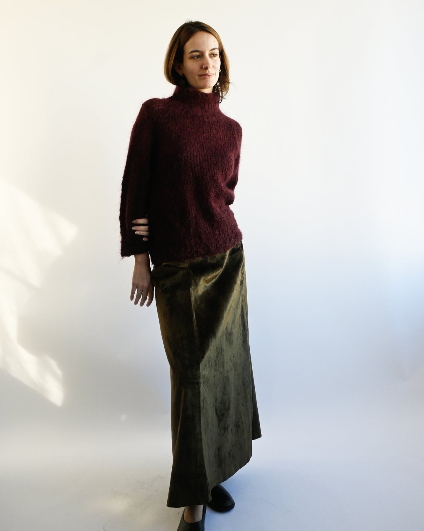 High Neck Mohair Sweater