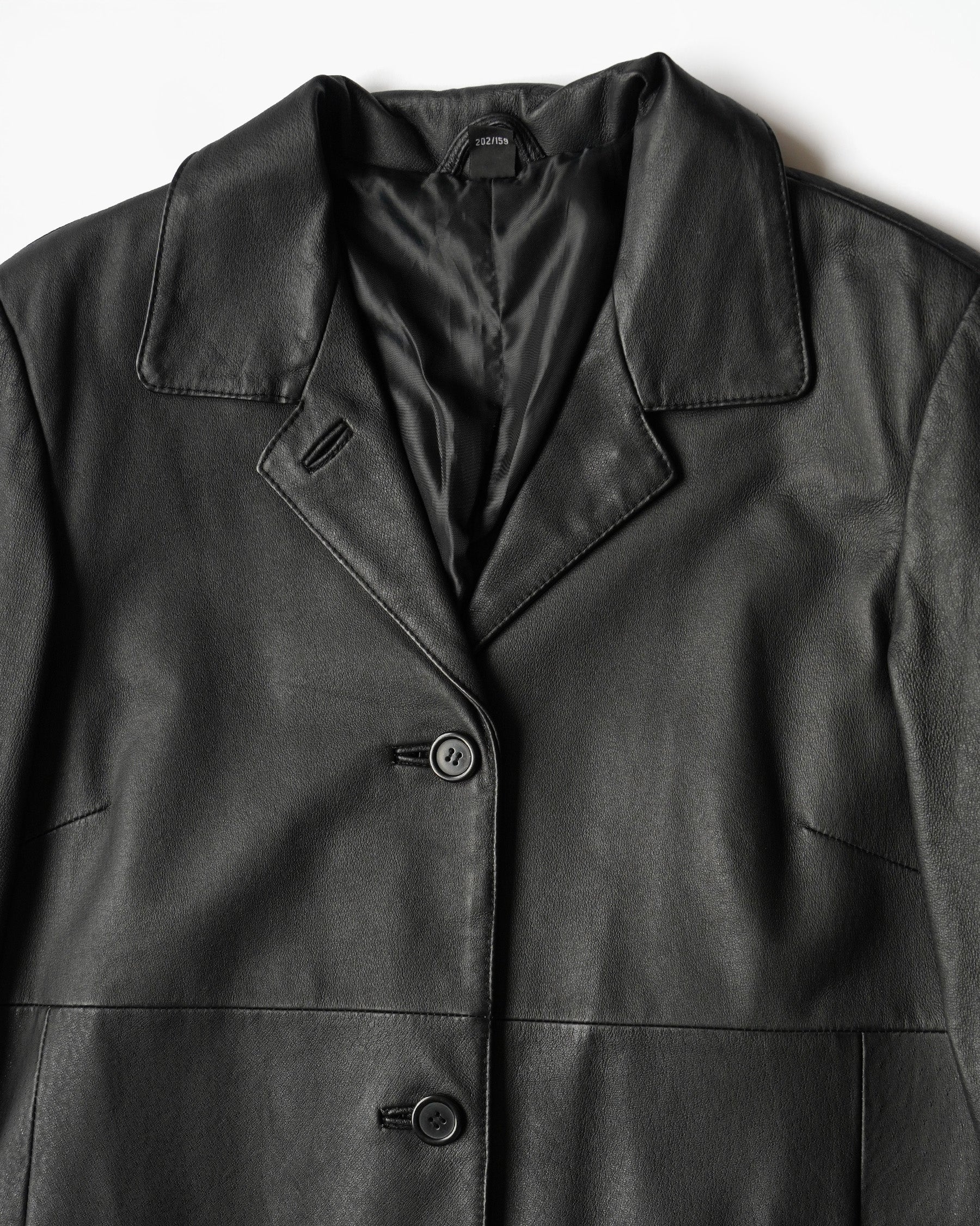 1980~90's Leather Long Coat