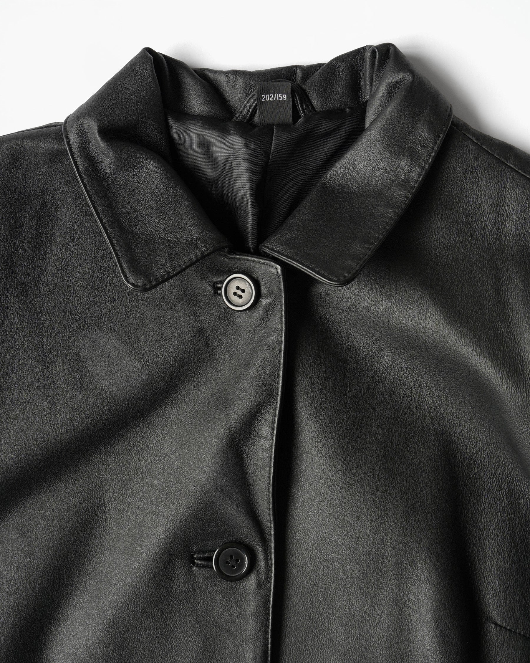 1980~90's Leather Long Coat