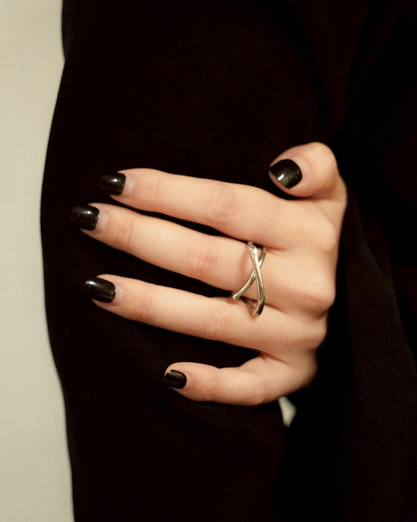 Cross Wave Silver Ring (SVR25015)