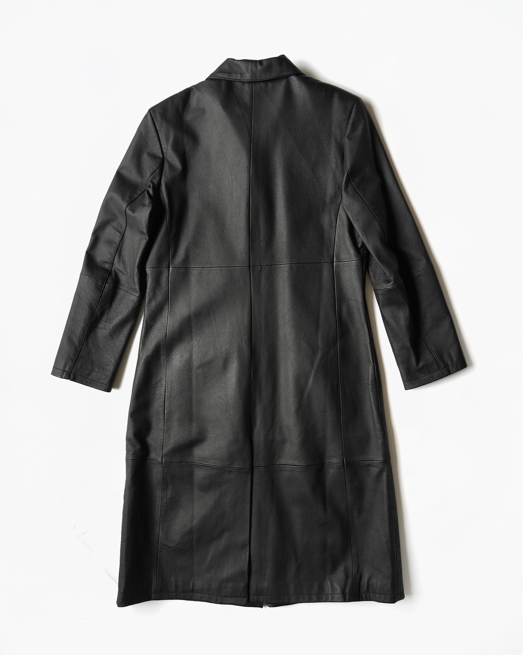 1980~90's Leather Long Coat