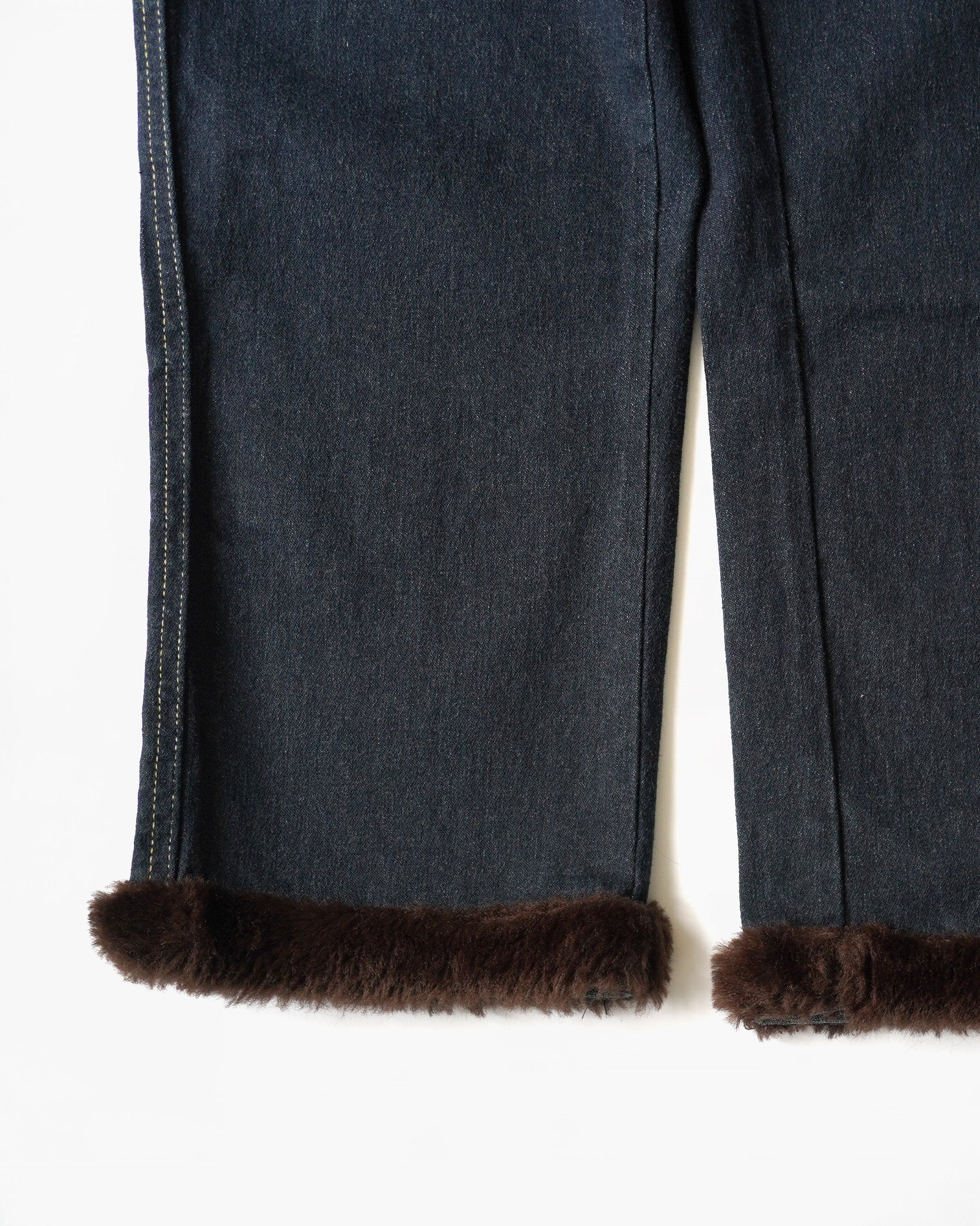 00s Faux Fur Denim
