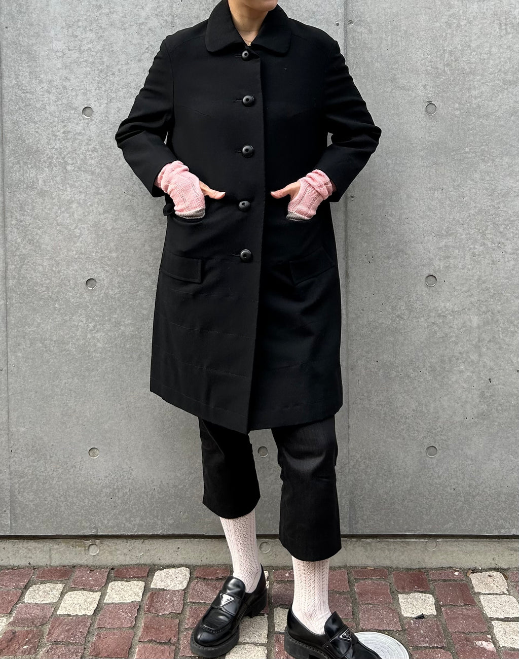 Single Half Coat - Black