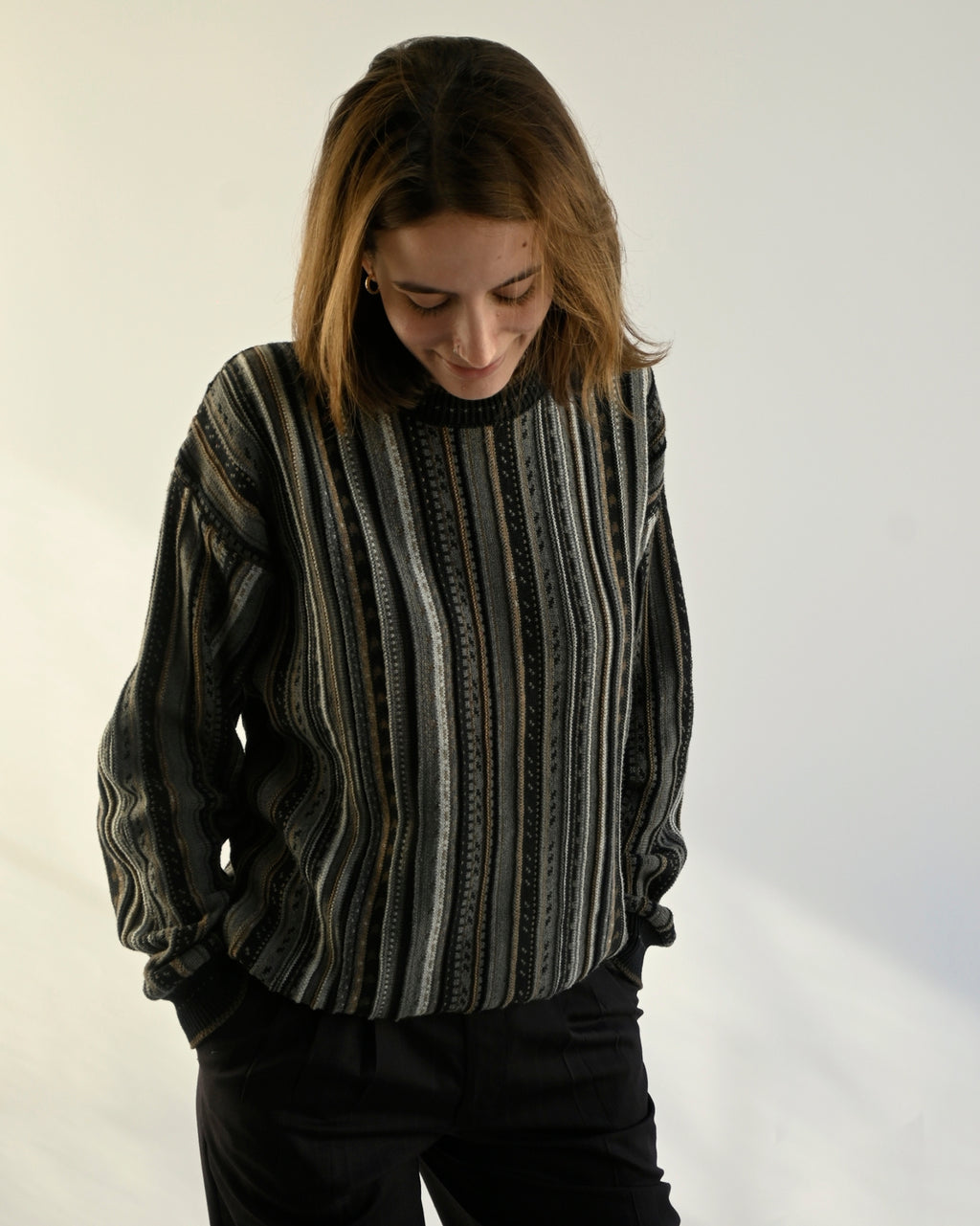 1980's 3D Knit Sweater