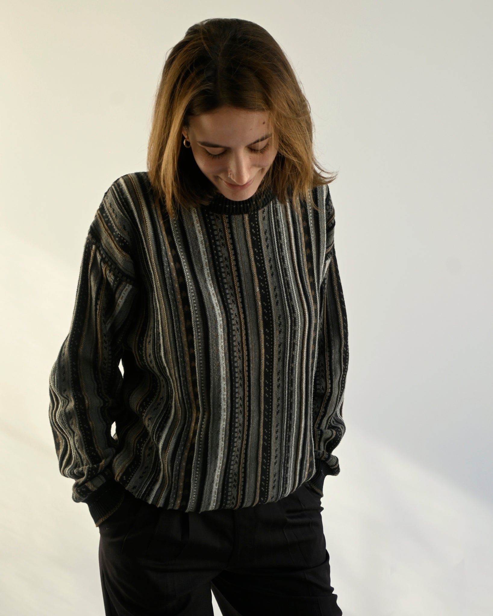 1980's 3D Knit Sweater