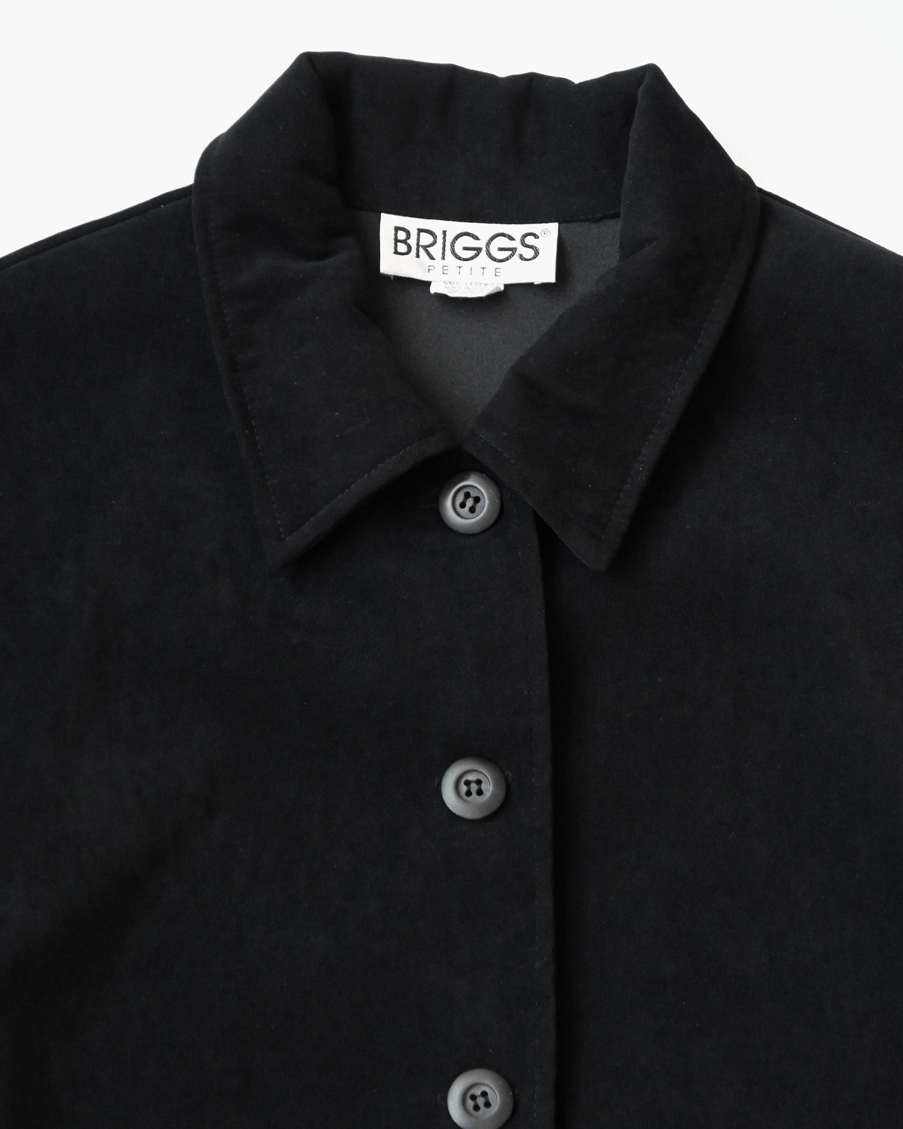 Peach Skin Black Jacket