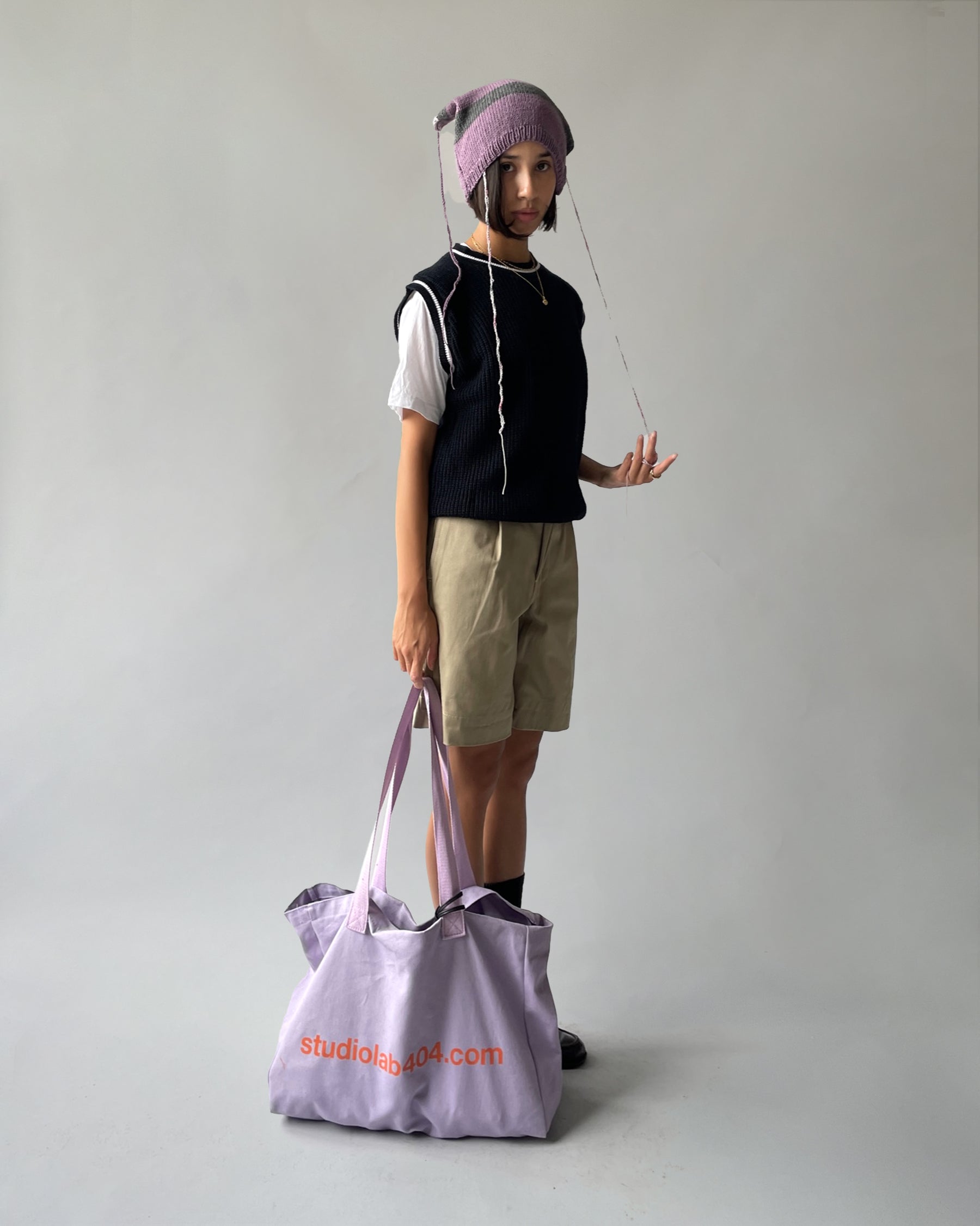 404 Canvas Tote Bag - Purple