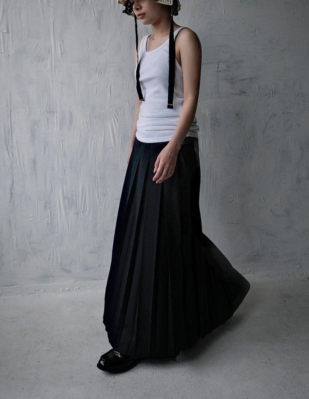 Angels Factory Pleated Skirt by 404 - Black