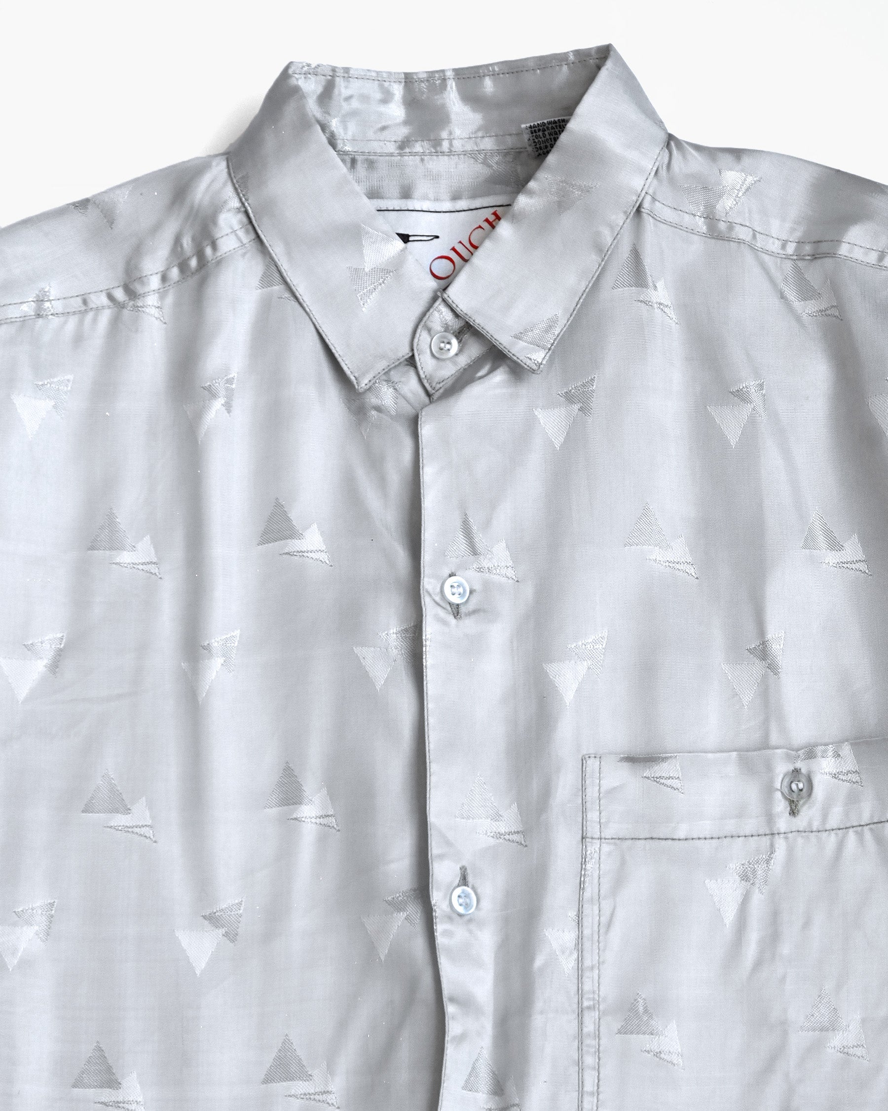 "GOOUCH" Rayon Silver Shirt