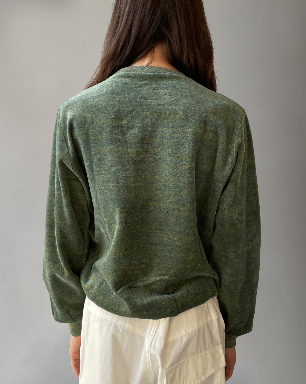 Cotton Velour Sweatshirts - Green