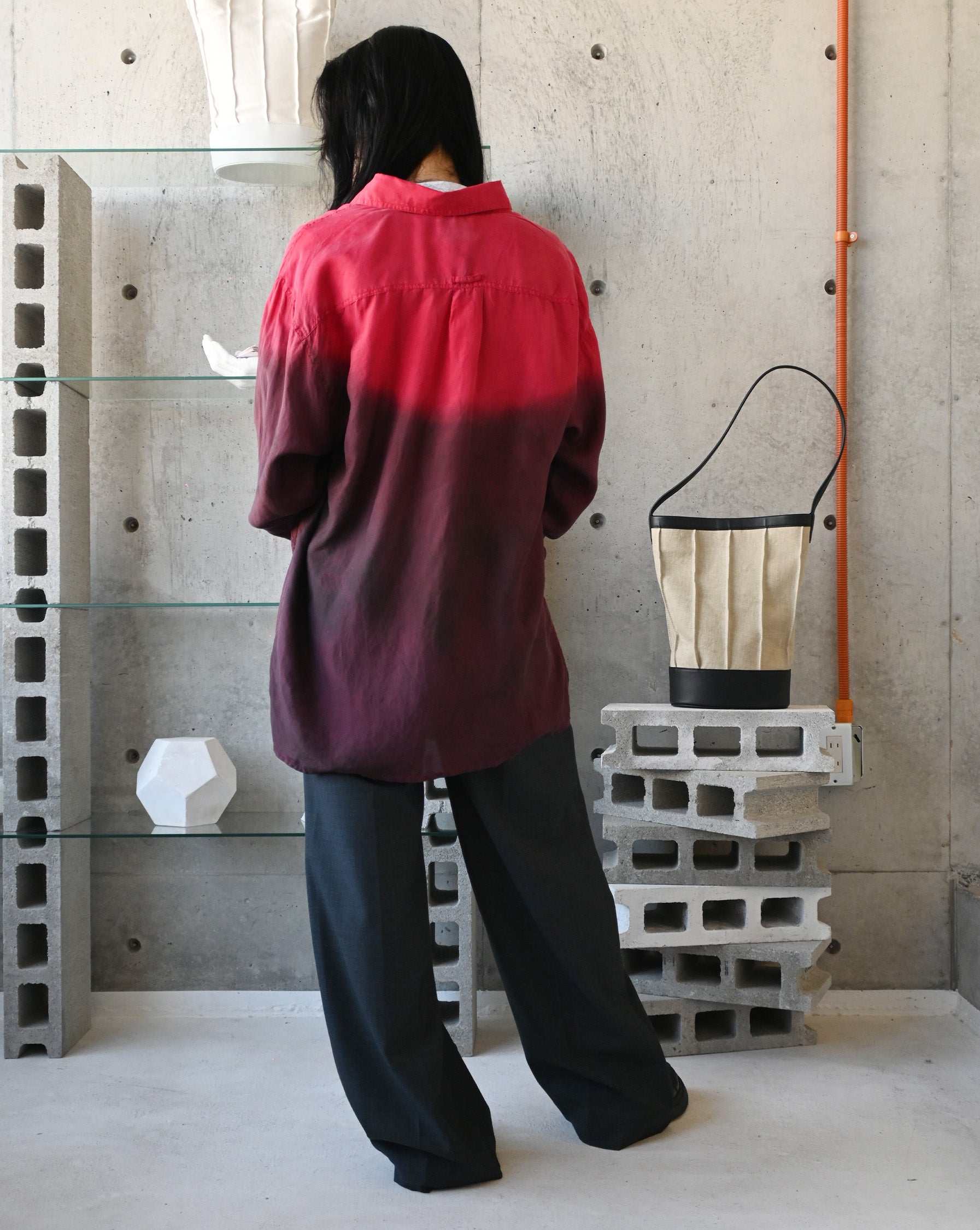 404irregular - Over-dyed Silk Shirt